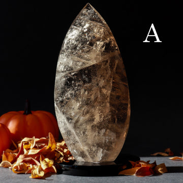 Smoky Quartz Flame, Crystal Freeform, Halloween Decor, For Grounding and Healing, Ethically Sourced, Pick your Own