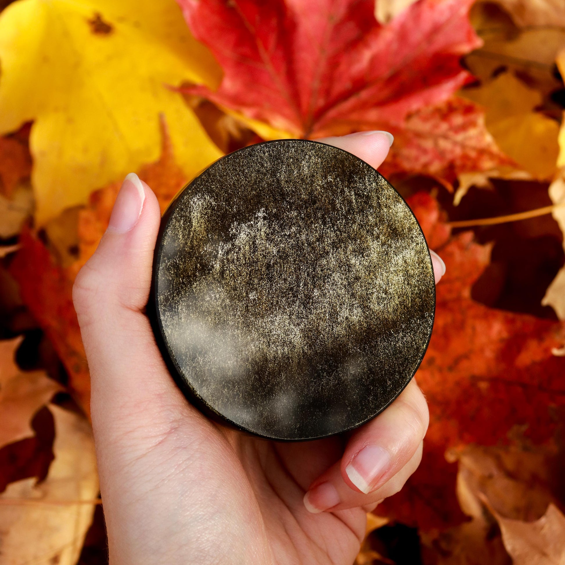 Golden Sheen Obsidian Mirror | Golden Sheen Obsidian Crystal | Golden Sheen Obsidian to Reflect Powerful Intentions