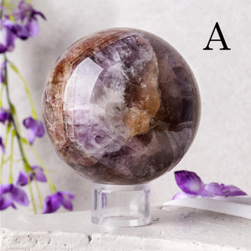 Polished Super Seven Spheres, Melody Stone, Ethically Sourced, Crown and Third Eye Chakra - PICK YOUR OWN