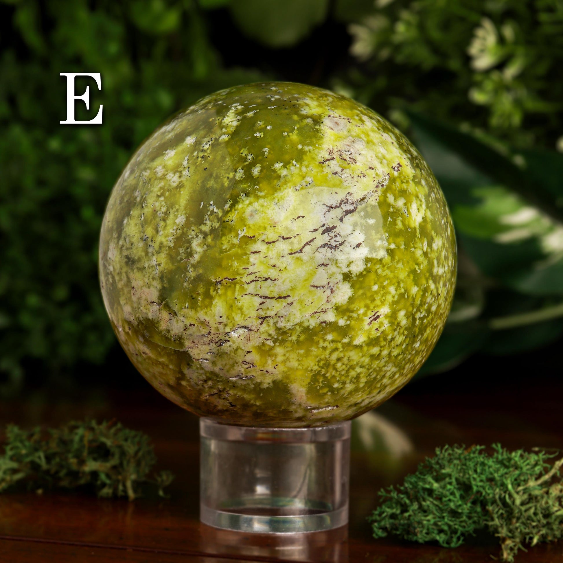 Serpentine Sphere, Natural Polished Gemstone, Ethically Sourced, Pick your Own