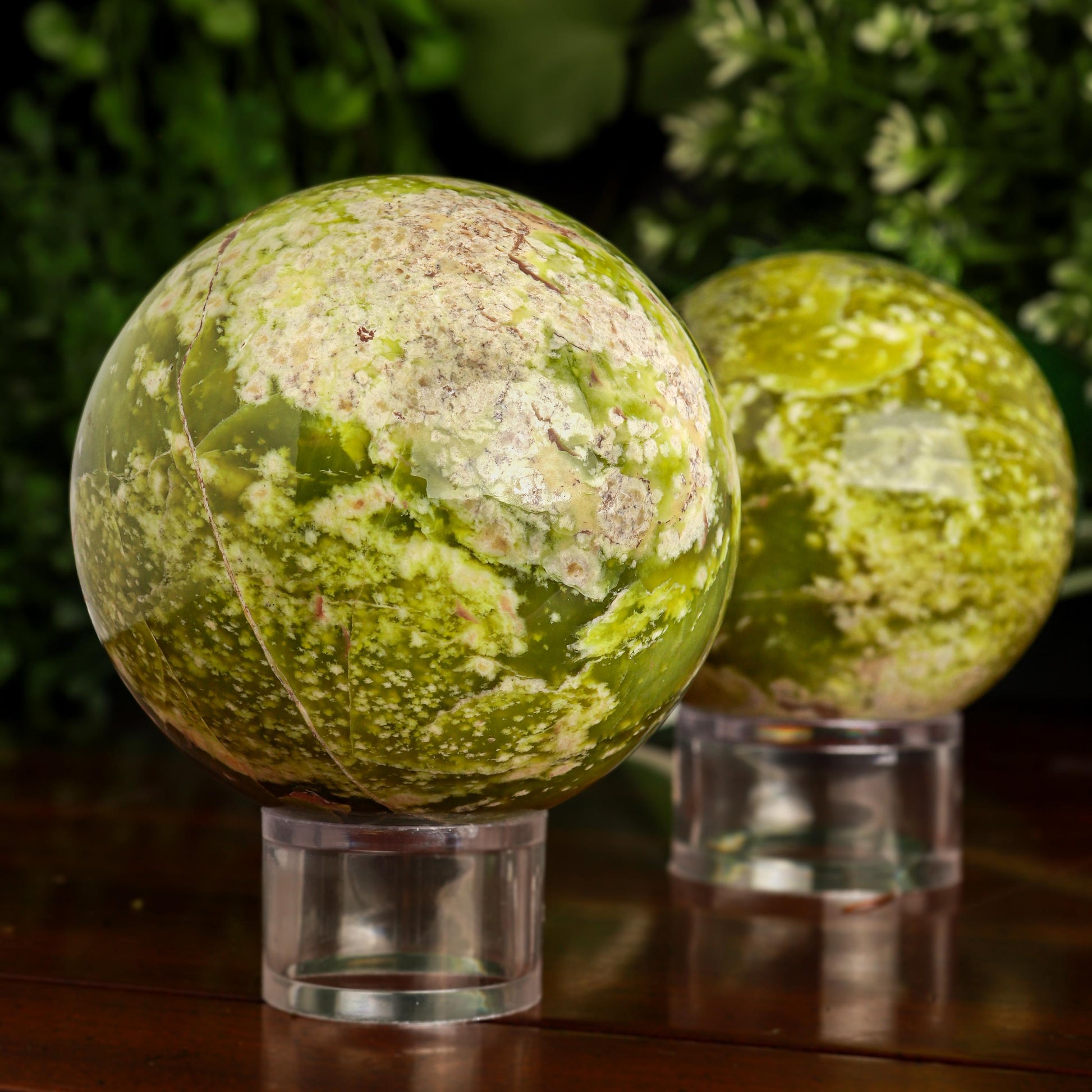 Serpentine Sphere, Natural Polished Gemstone, Ethically Sourced, Pick your Own