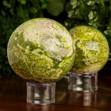 Serpentine Sphere, Natural Polished Gemstone, Ethically Sourced, Pick your Own