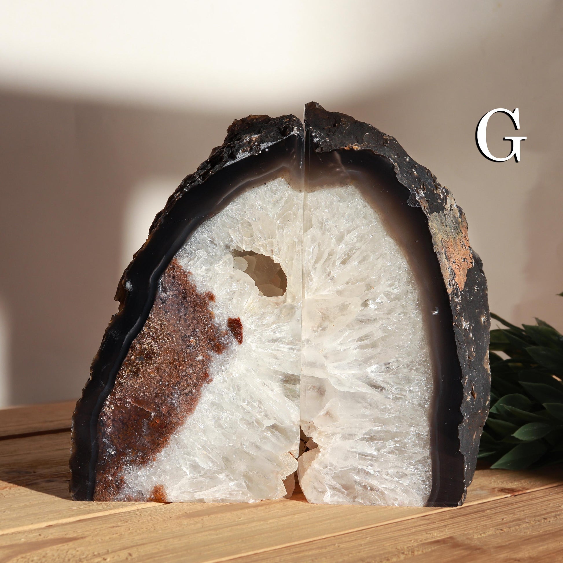 Natural Agate Bookends, Brown Bookends, Spiritual Home Decor, Ethically Sourced - PICK YOUR OWN