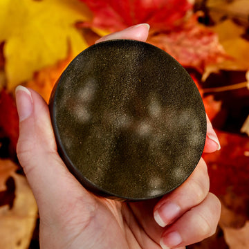 Golden Sheen Obsidian Mirror | Golden Sheen Obsidian Crystal | Golden Sheen Obsidian to Reflect Powerful Intentions