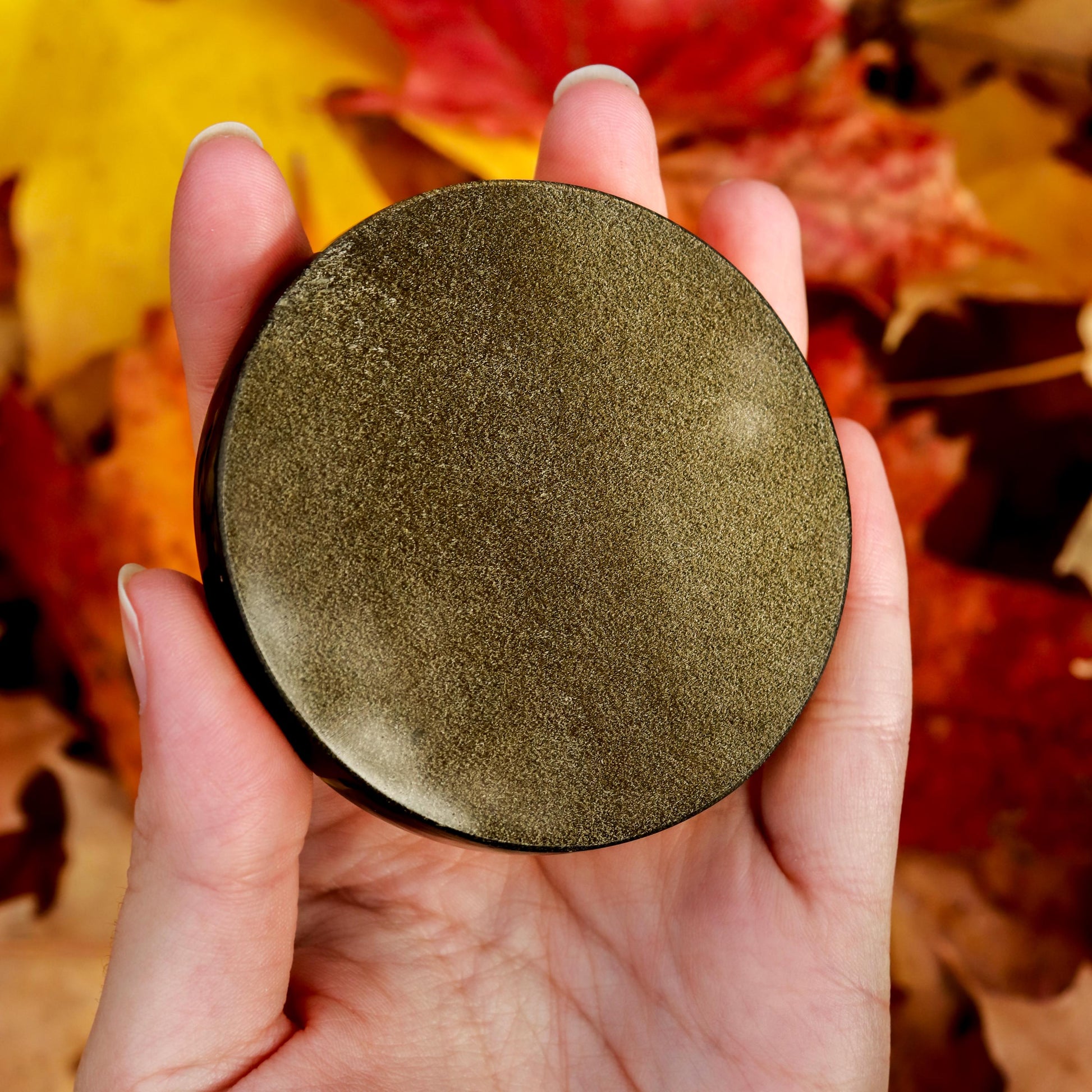 Golden Sheen Obsidian Mirror | Golden Sheen Obsidian Crystal | Golden Sheen Obsidian to Reflect Powerful Intentions