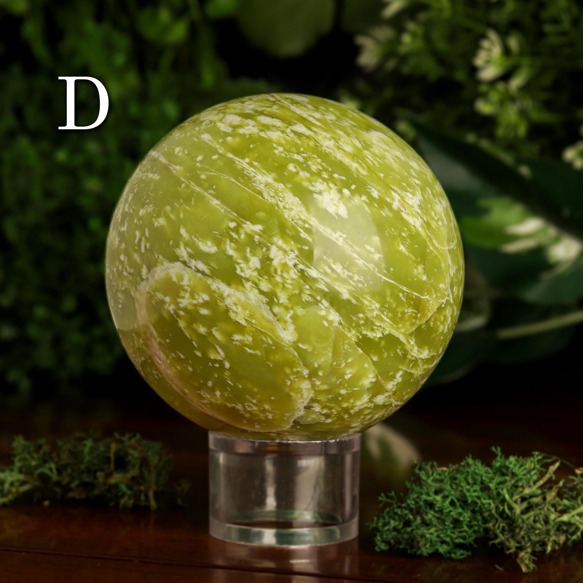 Serpentine Sphere, Natural Polished Gemstone, Ethically Sourced, Pick your Own