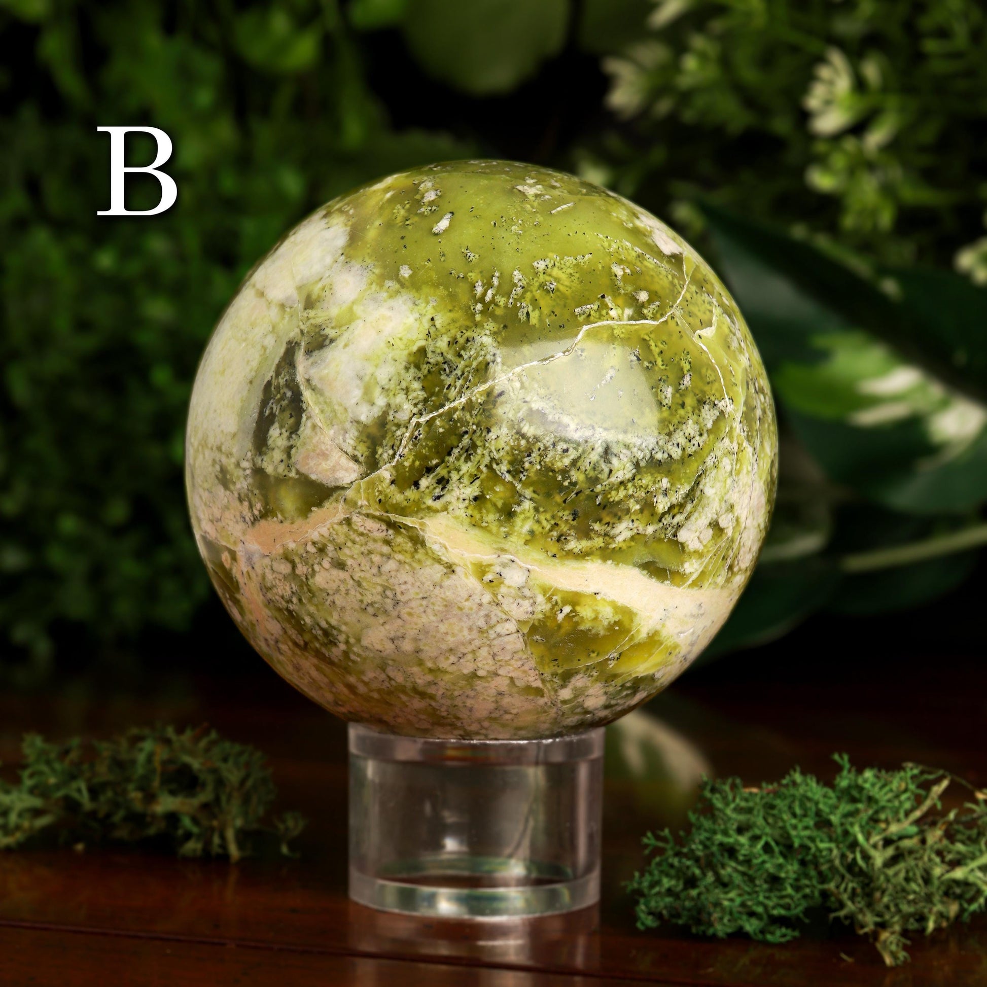 Serpentine Sphere, Natural Polished Gemstone, Ethically Sourced, Pick your Own