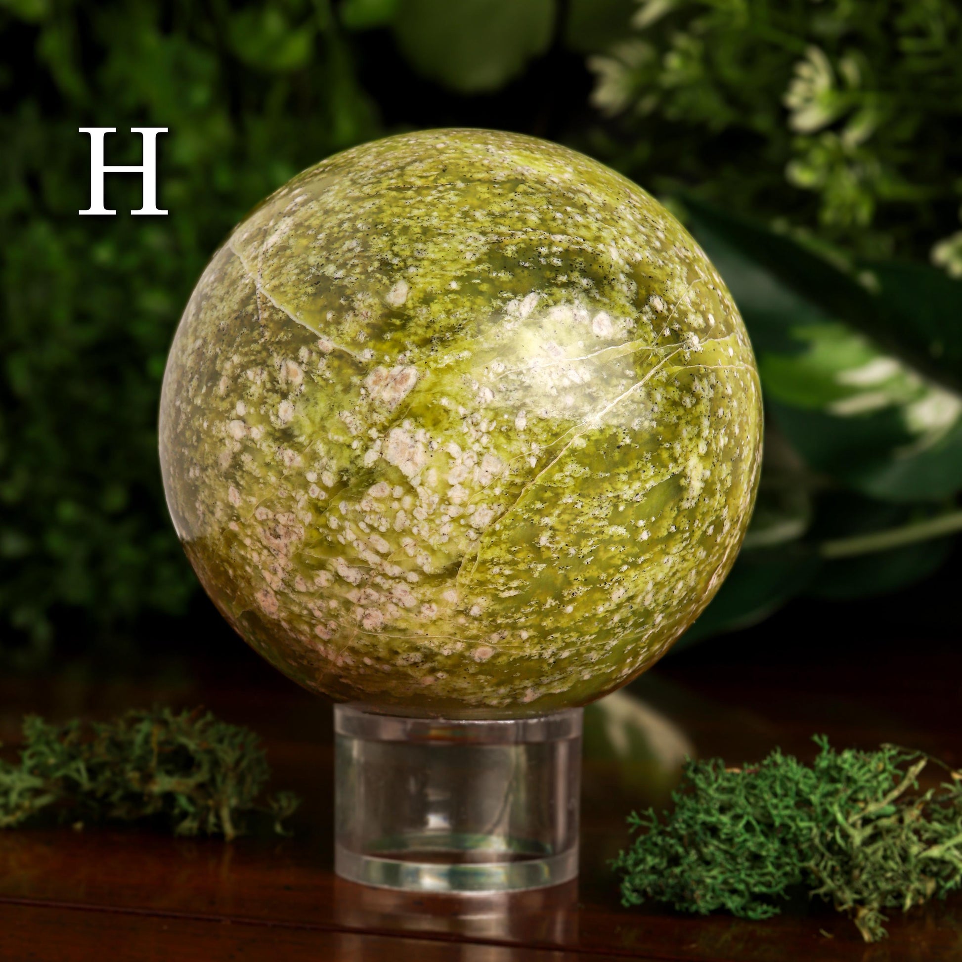 Serpentine Sphere, Natural Polished Gemstone, Ethically Sourced, Pick your Own