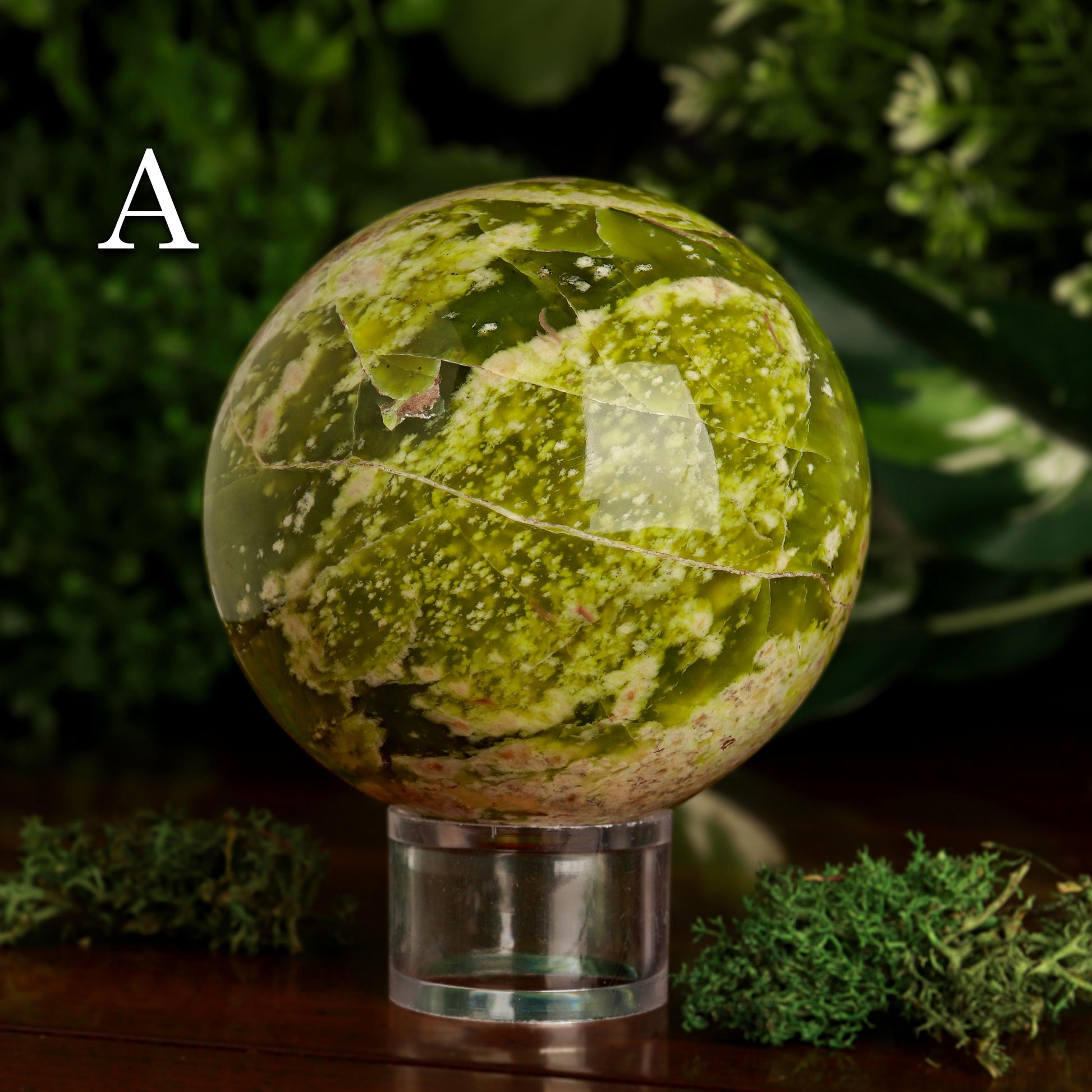 Serpentine Sphere, Natural Polished Gemstone, Ethically Sourced, Pick your Own