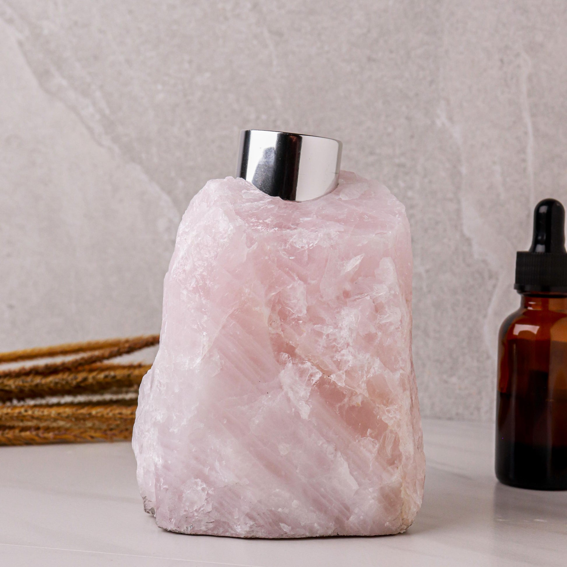 Rose Quartz Diffuser, Perfect Present, Self Love Stone, Heartfelt Gift, Ethically Sourced