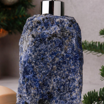 Sodalite Soap Dispenser, Bathroom Decor, Christmas Gift for Anyone, Ethically Sourced, Stress Relief Crystal