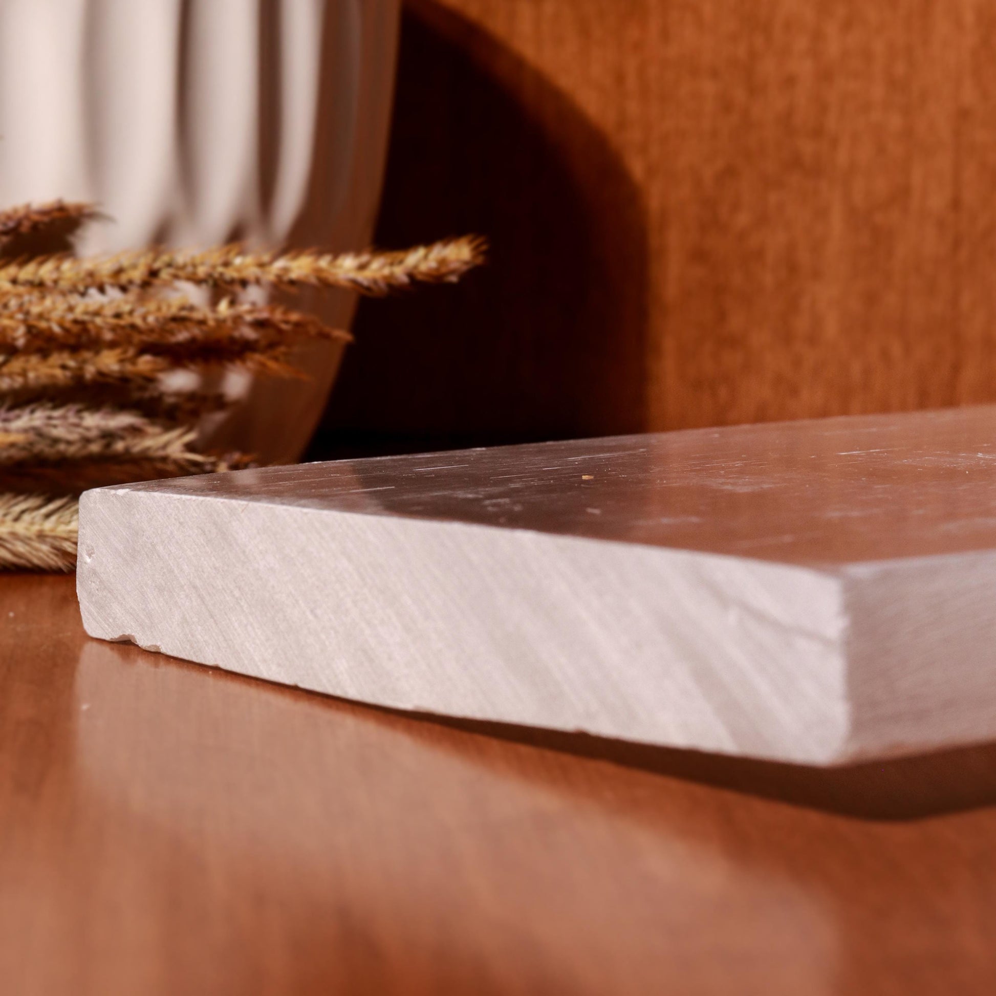 XL Selenite Slab, Natural Moroccan Hand made Plate for Charging, Crystal Cleansing