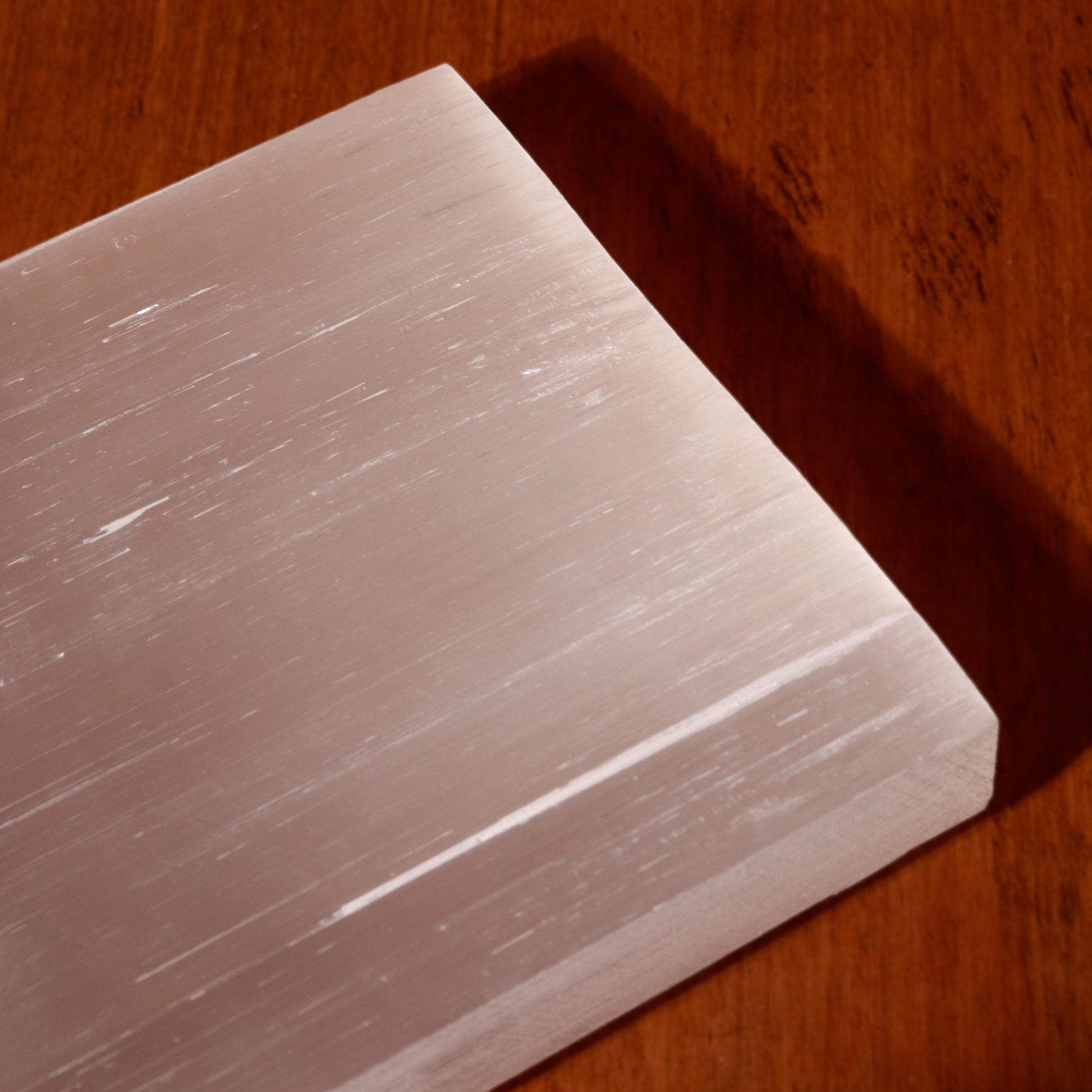 XL Selenite Slab, Natural Moroccan Hand made Plate for Charging, Crystal Cleansing