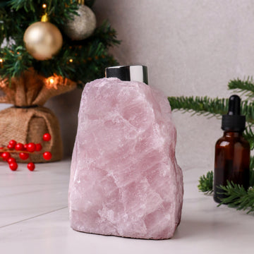 Rose Quartz Diffuser, Perfect Present, Self Love Stone, Heartfelt Gift, Ethically Sourced