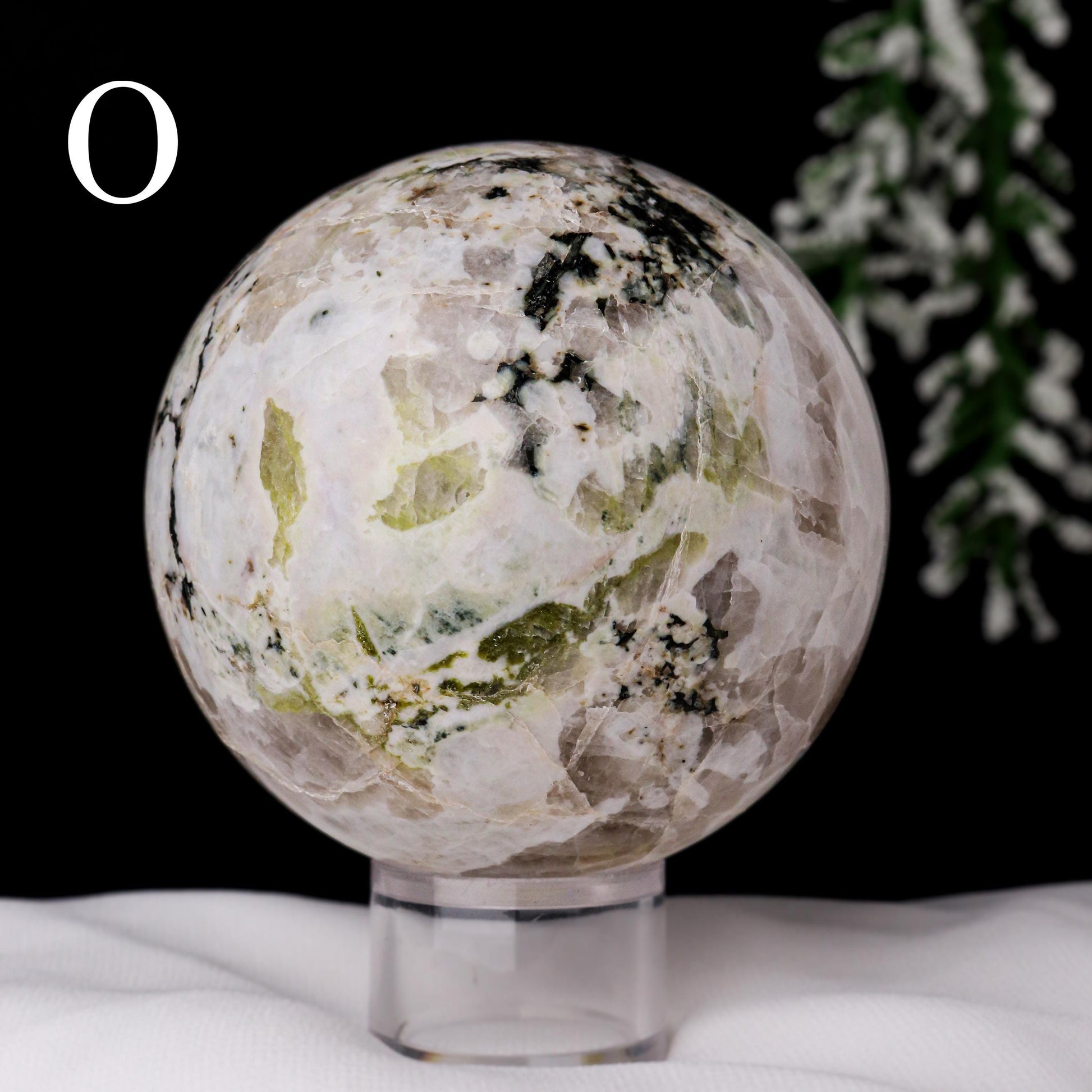 Rainbow Moonstone Sphere, Meditate for Life Reflection, Break Free!