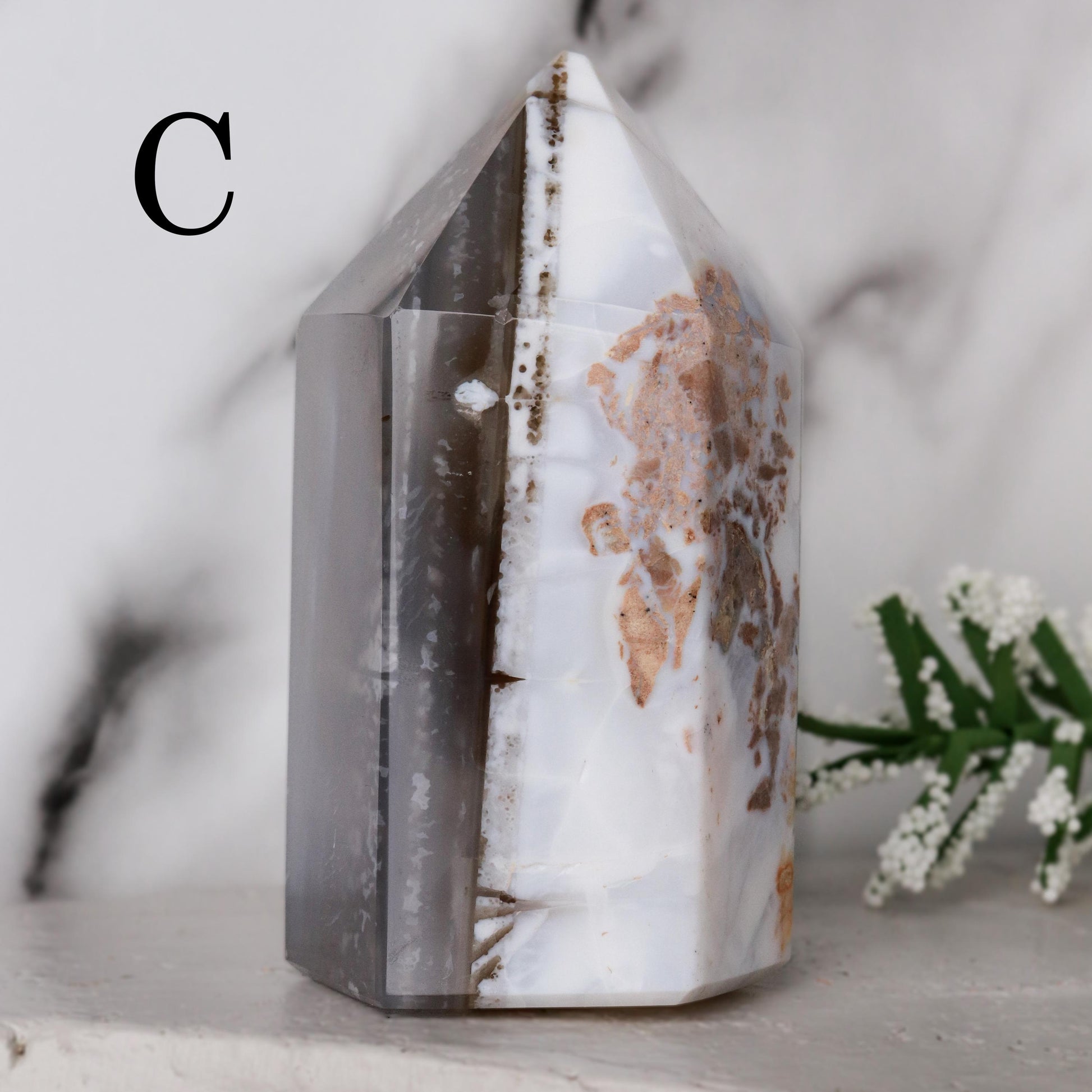 Opal Agate Towers, Emotional Healing, Spiritual Guidance, Crystal Home Decor, Ethically Sourced