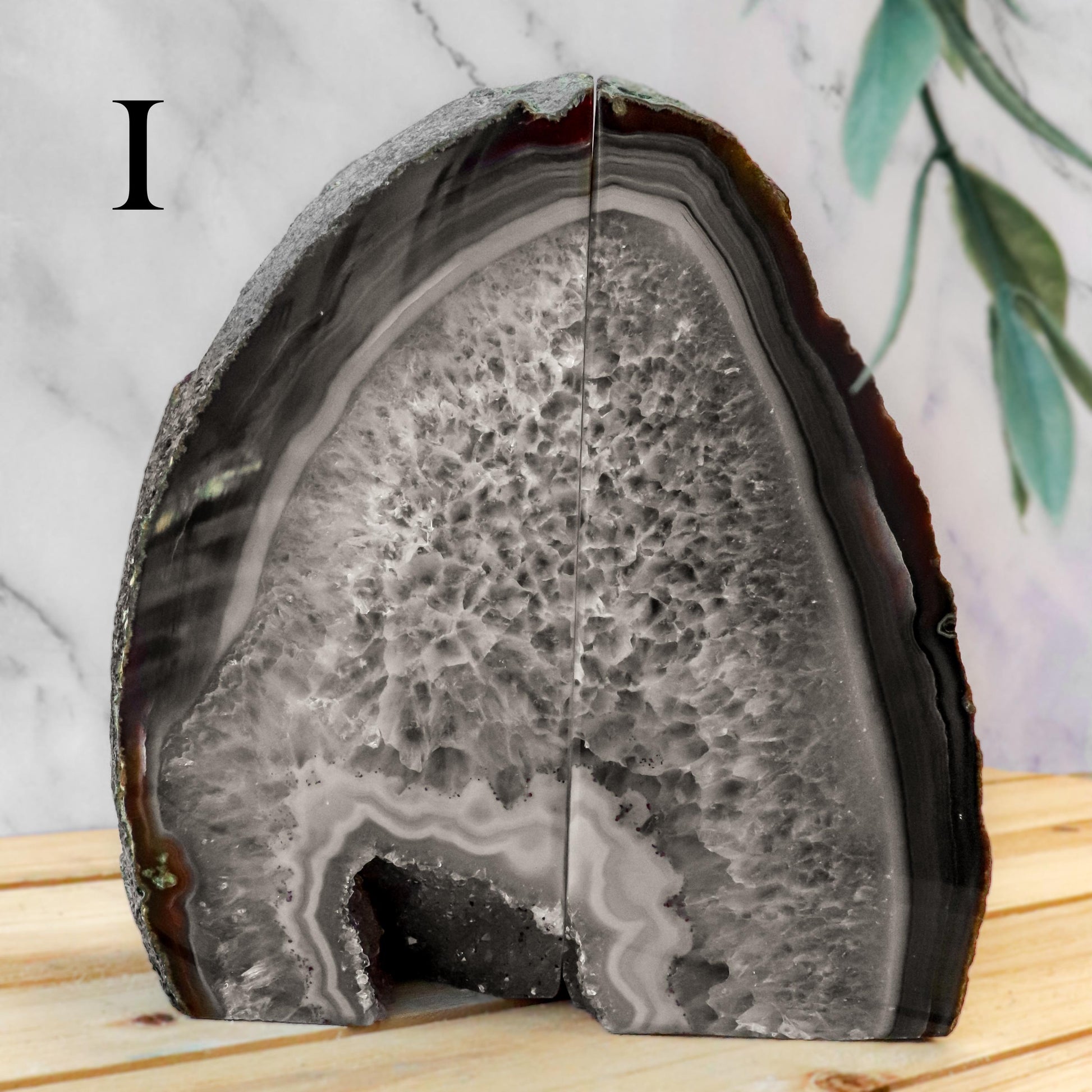 Natural Agate Bookends, Brown Bookends, Spiritual Home Decor, Ethically Sourced - PICK YOUR OWN