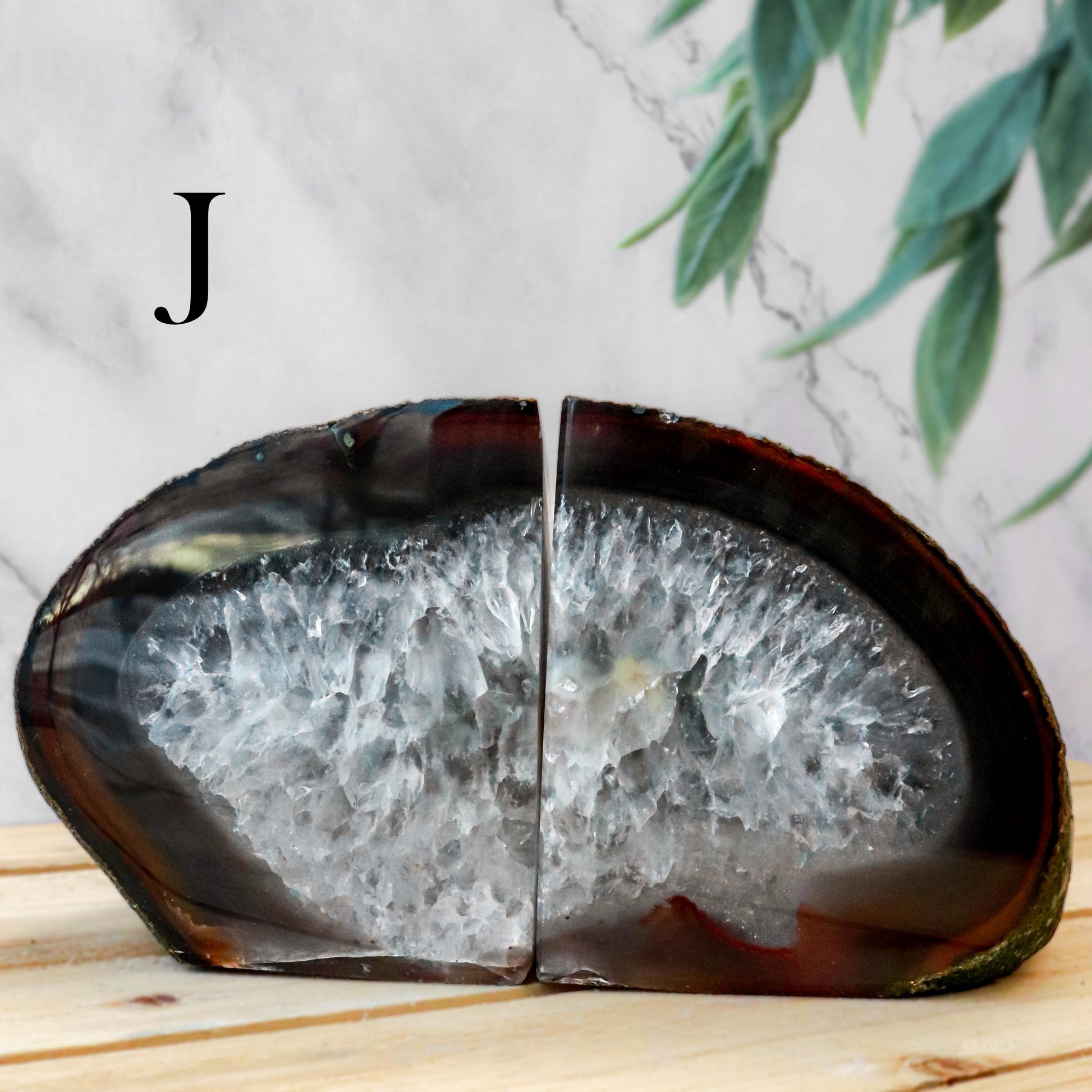Natural Agate Bookends, Brown Bookends, Spiritual Home Decor, Ethically Sourced - PICK YOUR OWN