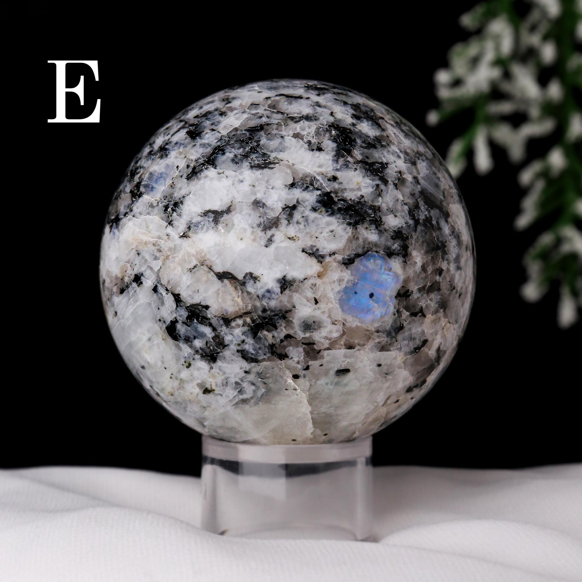 Rainbow Moonstone Sphere, Meditate for Life Reflection, Break Free!