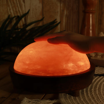 High Quality Himalayan Salt Detoxer, Heat Therapy, Foot/Hand Detoxer, Dome Shaped Lamp, Ambient Lighting, 2 Bulbs included - Warmer Dome