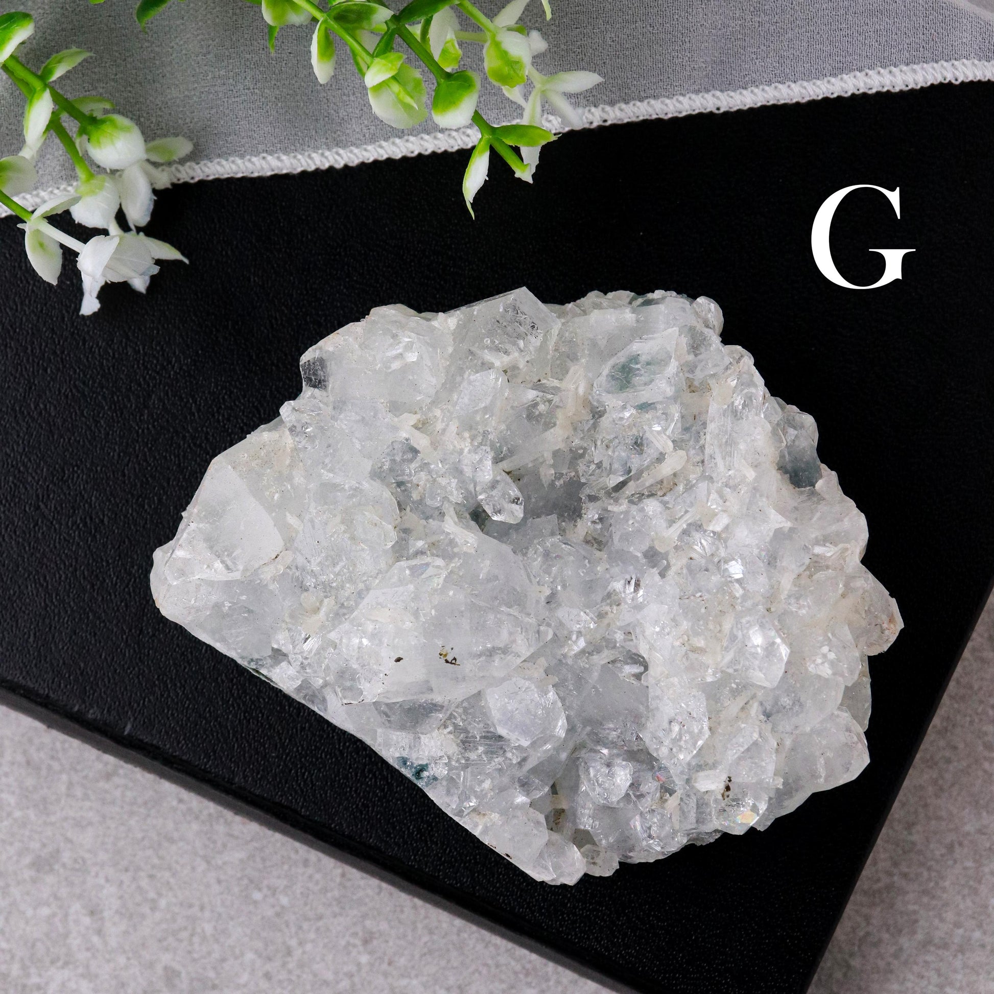 Raw Apophyllite Crystals, Druzy Diamond Shape, Ethically Sourced, Crown Chakra and Meditation - PICK YOUR OWN