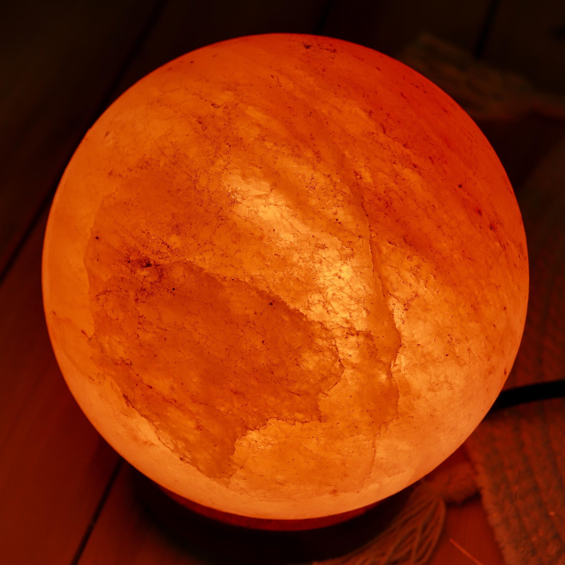 Himalayan Salt Lamp Globe, High Quality Natural Pink Salt Lamp, Dimming Lamp, Warm Ambiance Light, Stunning Home Decor, Halloween Decor