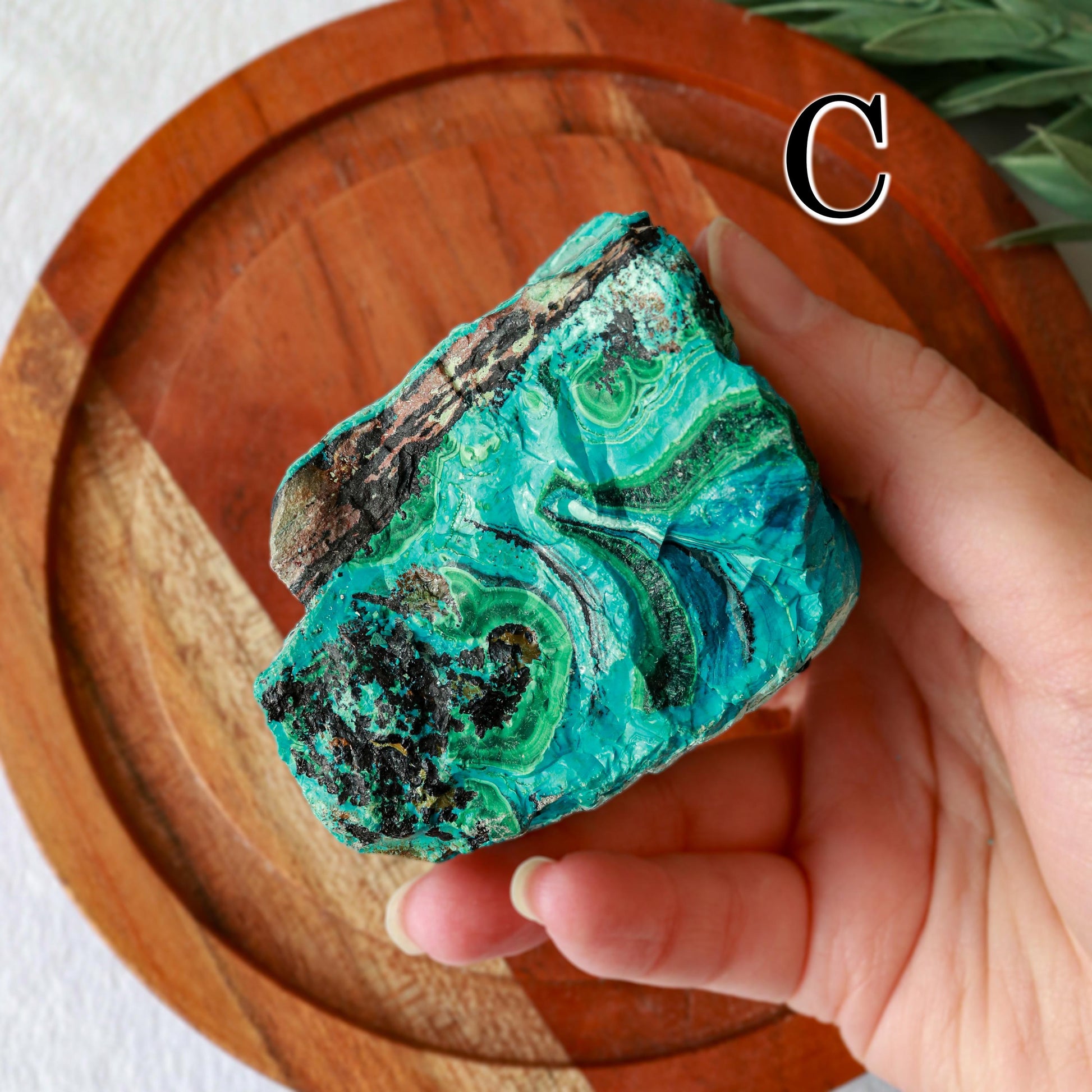 Natural Chrysocolla Malachite Raw Crystal, Ethically Sourced, Valentines Day Gift - PICK YOUR OWN