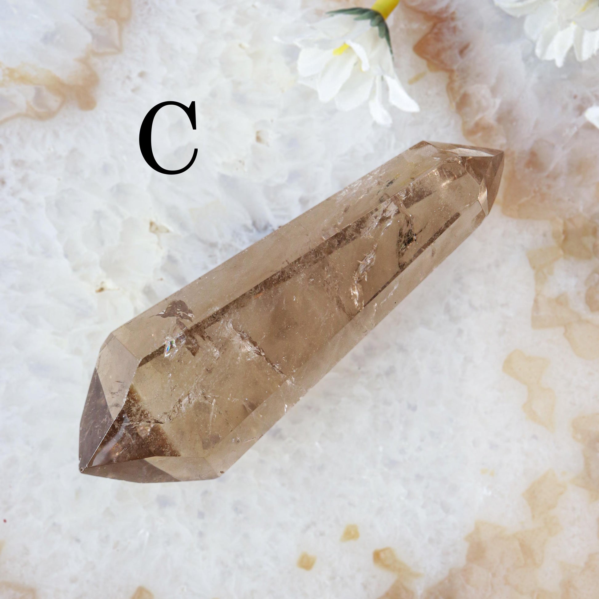 Smoky Quartz Double Terminated Point, Grade AAA, Ethically Sourced - PICK your OWN