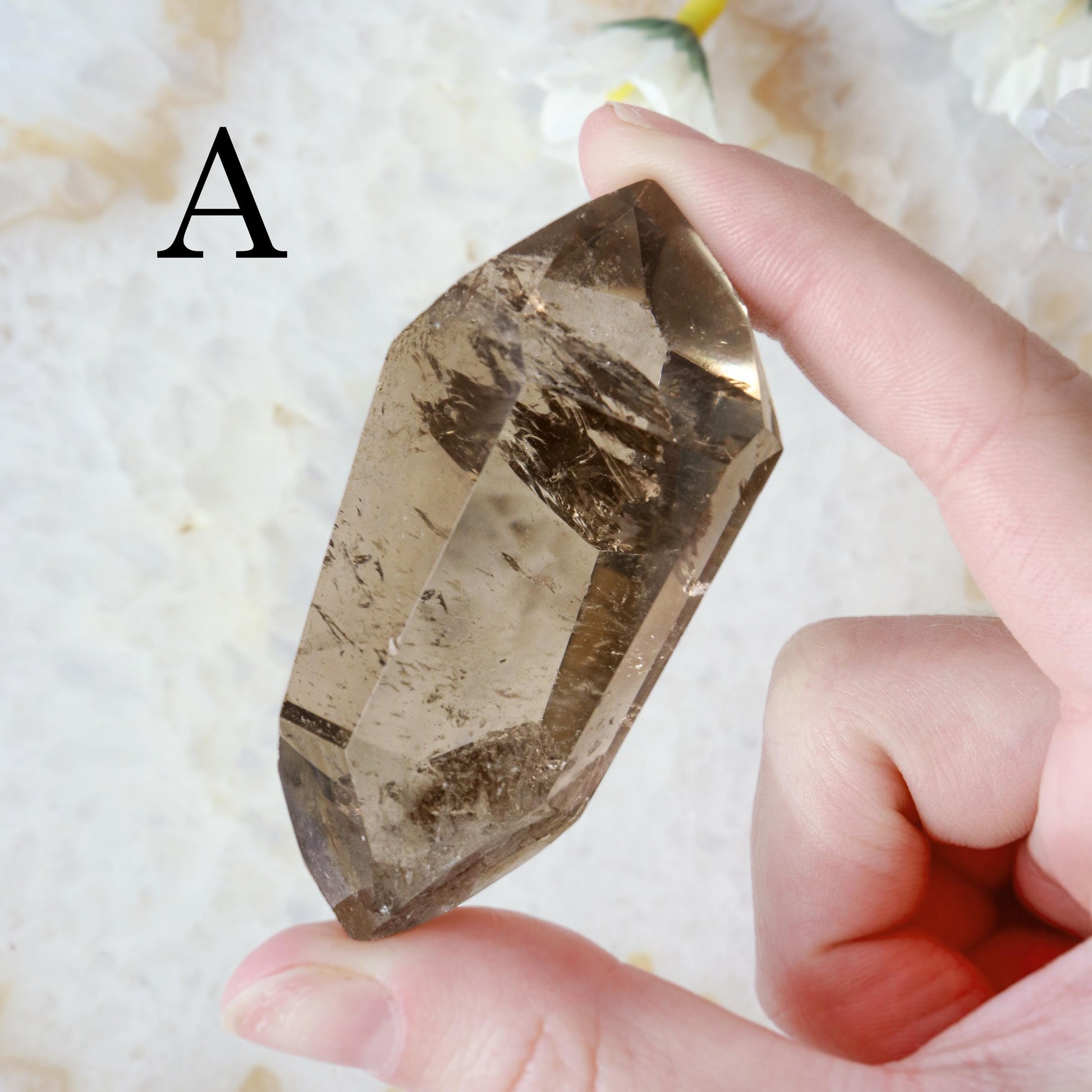 Smoky Quartz Double Terminated Point, Grade AAA, Ethically Sourced - PICK your OWN