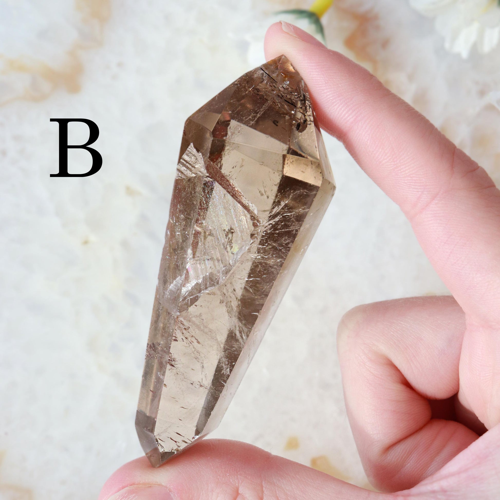 Smoky Quartz Double Terminated Point, Grade AAA, Ethically Sourced - PICK your OWN