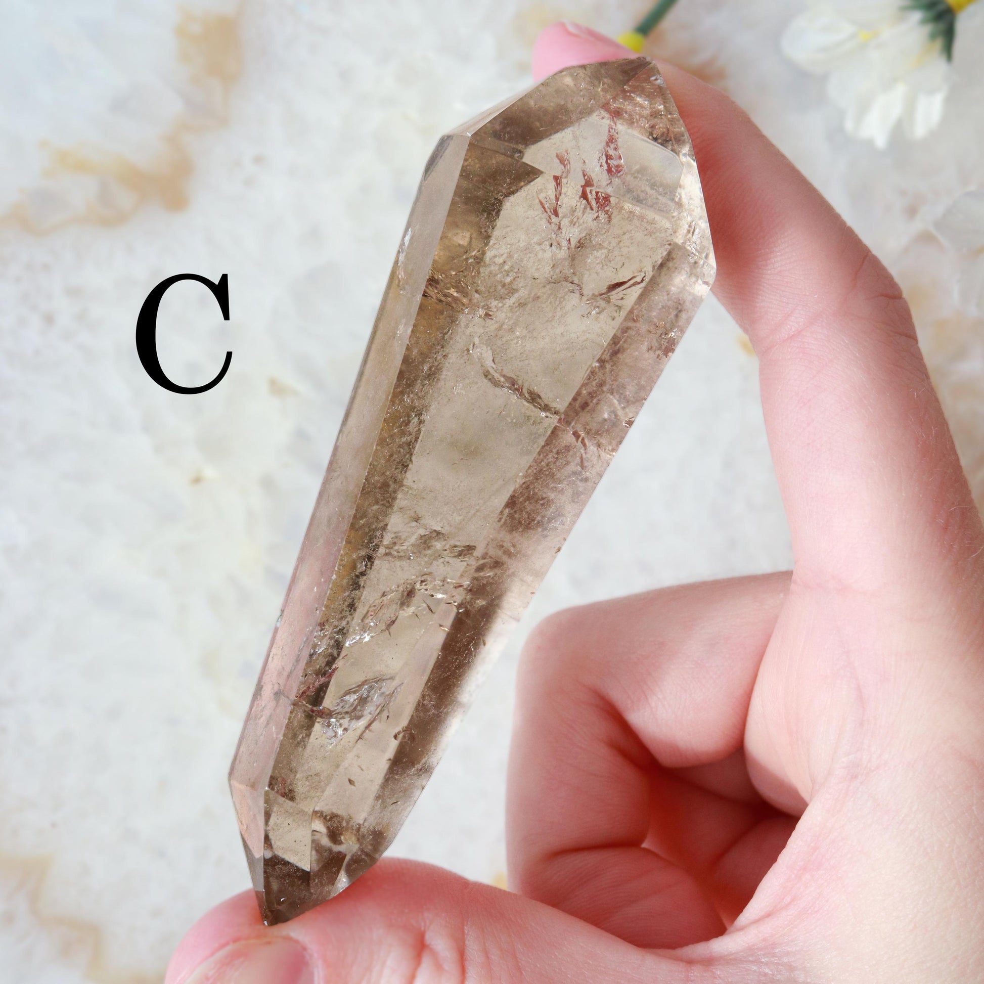 Smoky Quartz Double Terminated Point, Grade AAA, Ethically Sourced - PICK your OWN