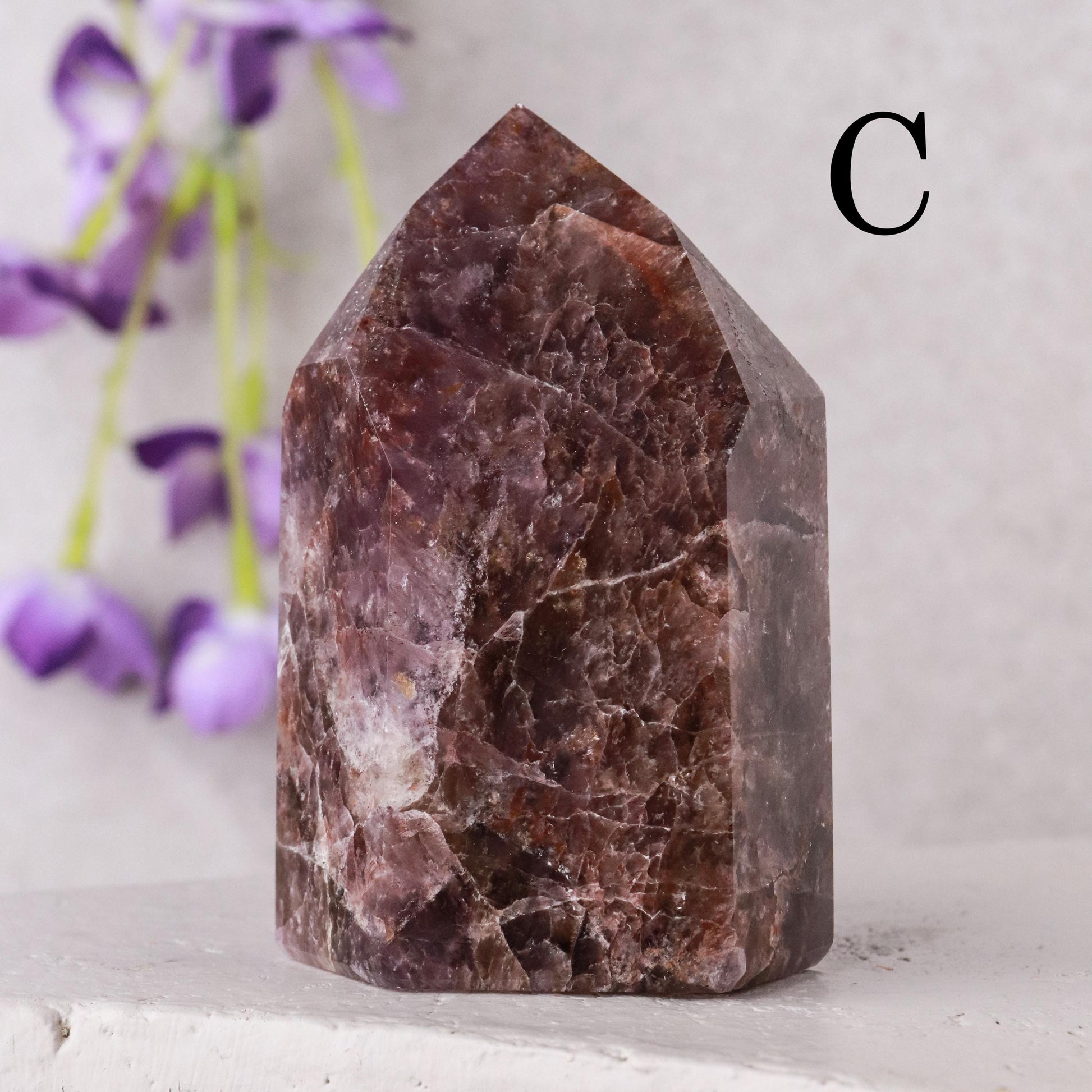 Polished Super Seven Point, Melody Stone, Ethically Sourced, Crown and Third Eye Chakra - PICK YOUR OWN