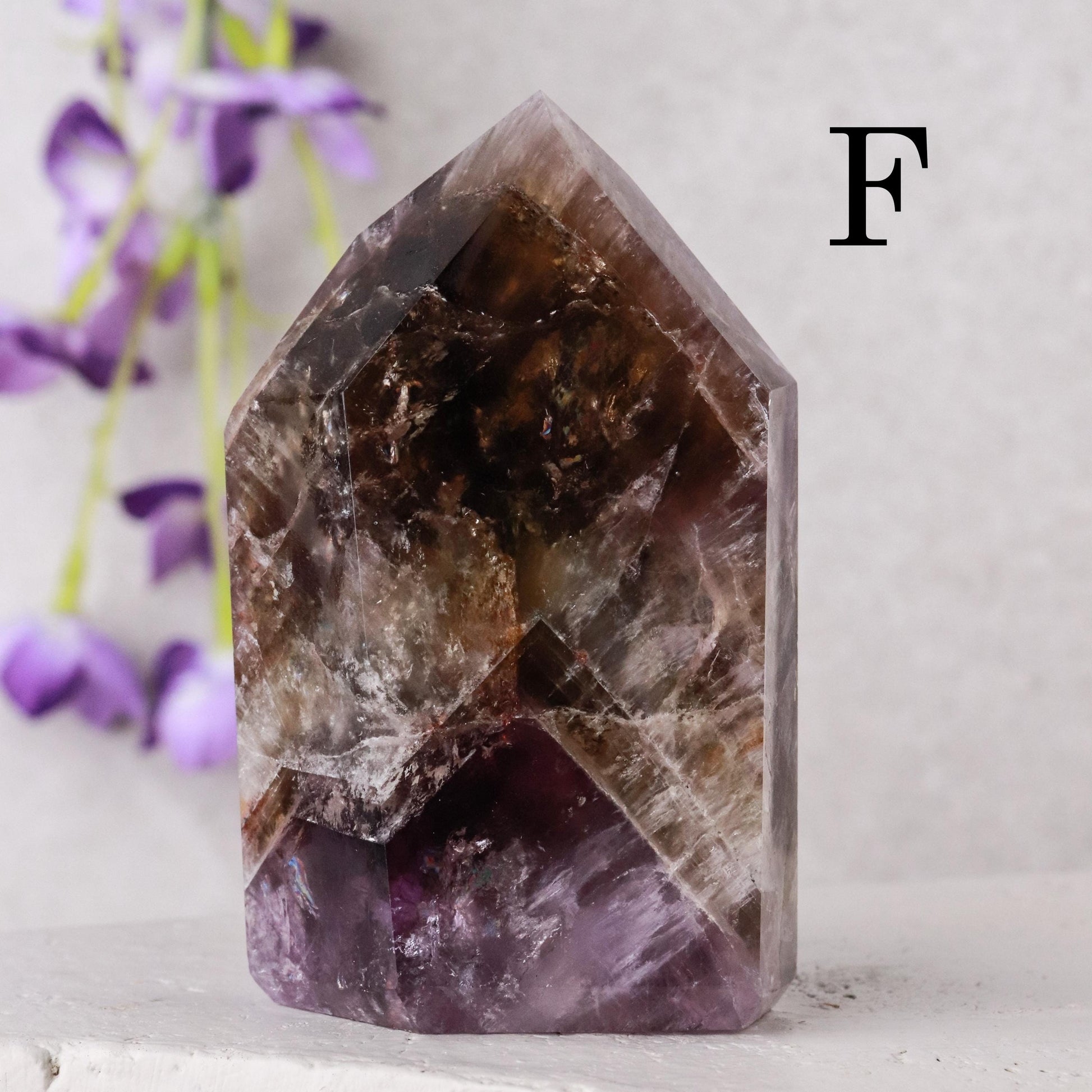 Polished Super Seven Point, Melody Stone, Ethically Sourced, Crown and Third Eye Chakra - PICK YOUR OWN