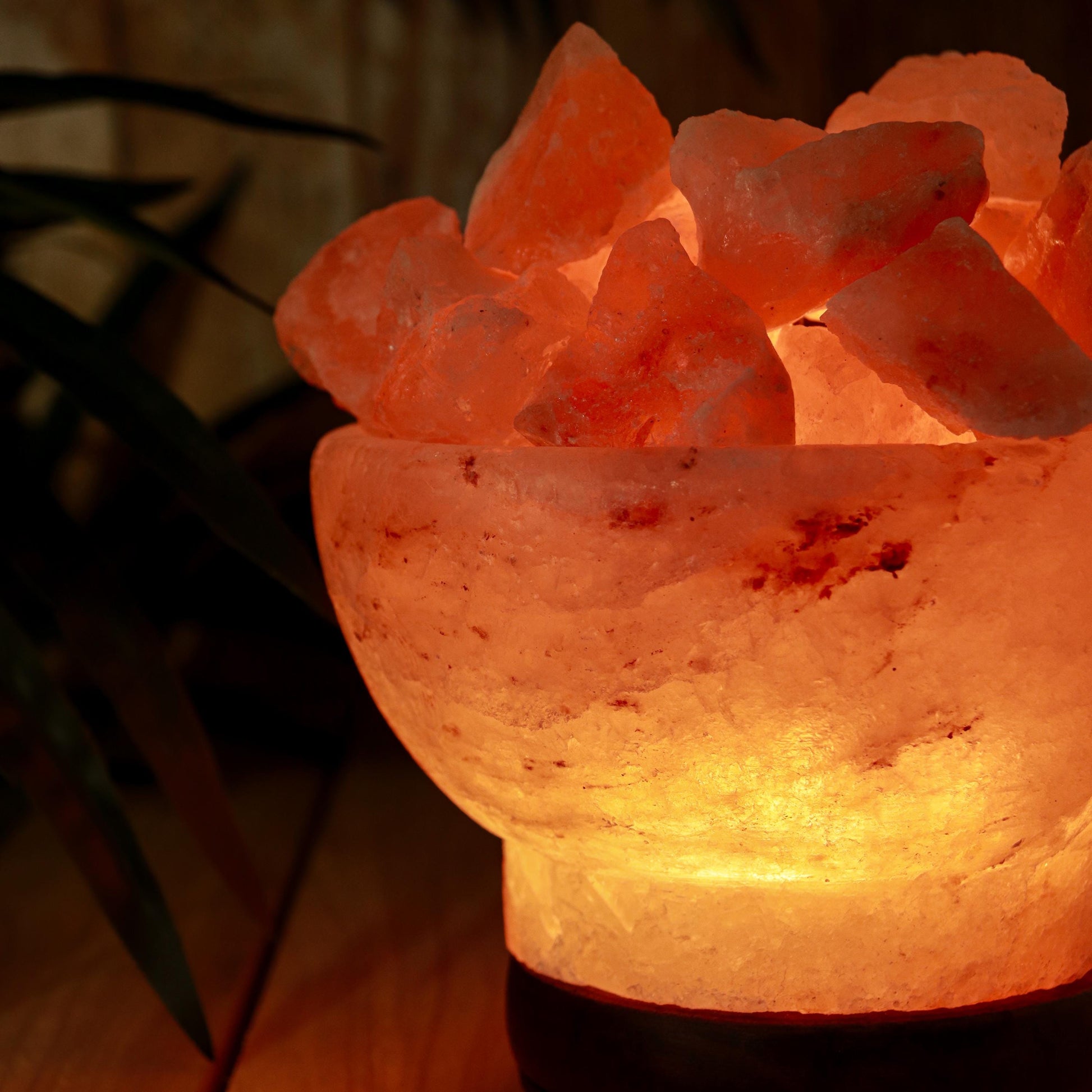 Himalayan Salt Lamp Fire Bowl, Natural Pink Salt Lamp, Dimming Lamp, Warm Ambiance Light, Table Lamp, Desk Lamp, Stunning Home Decor