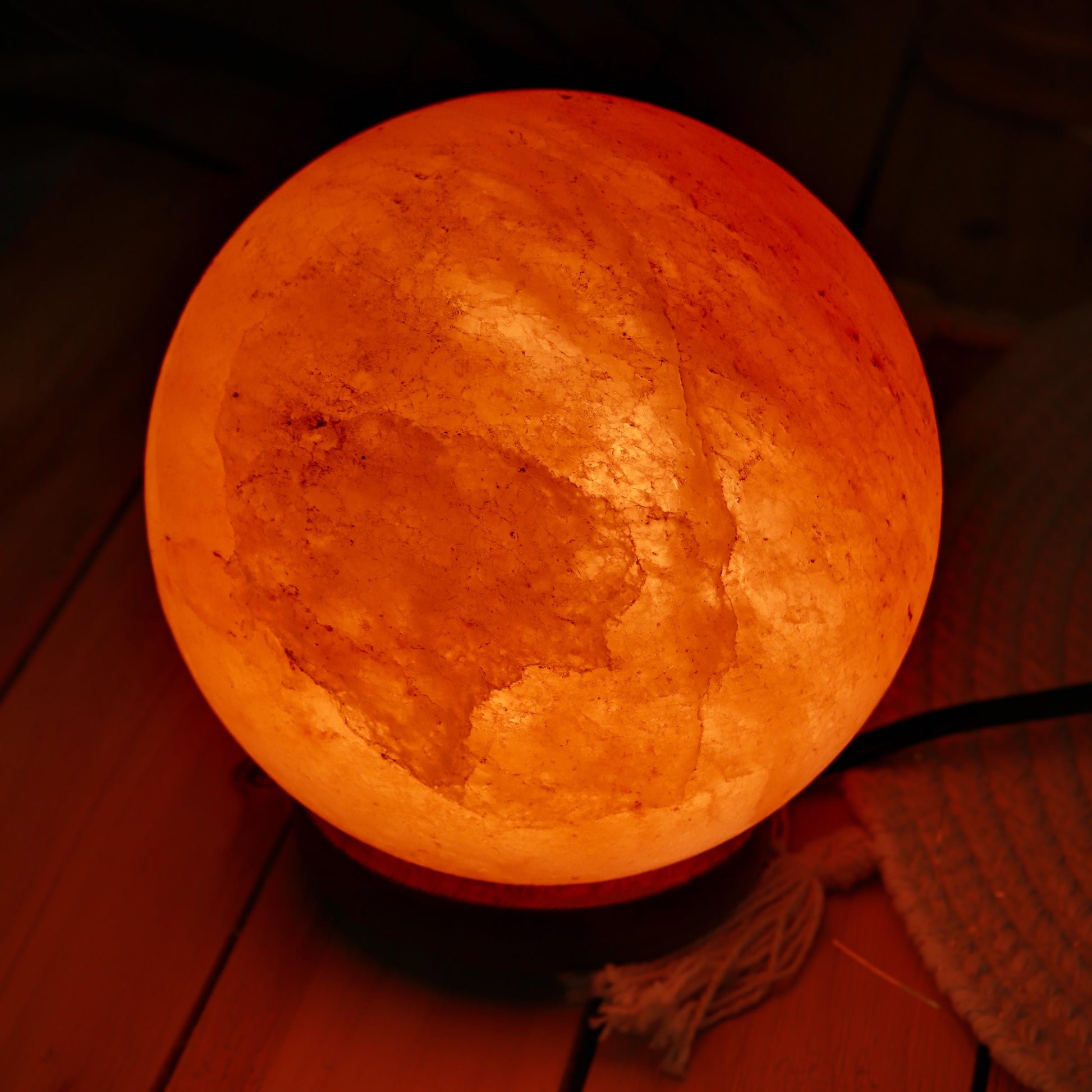 Himalayan Salt Lamp Globe, High Quality Natural Pink Salt Lamp, Dimming Lamp, Warm Ambiance Light, Stunning Home Decor, Halloween Decor