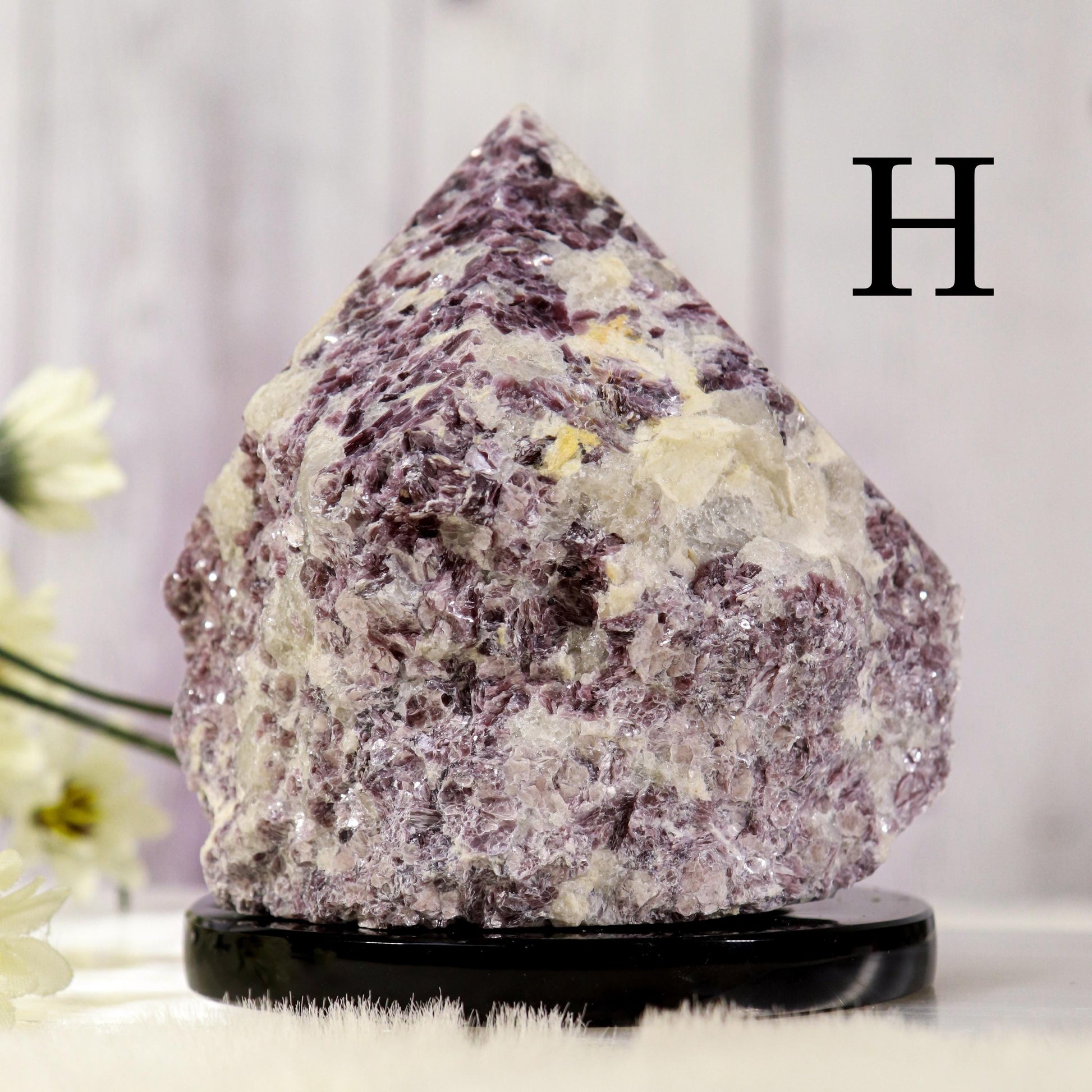 Lepidolite Base Cut Points, Ethically Sourced, Anxiety Reliever, Inner Peace and Guidance - PICK YOUR OWN