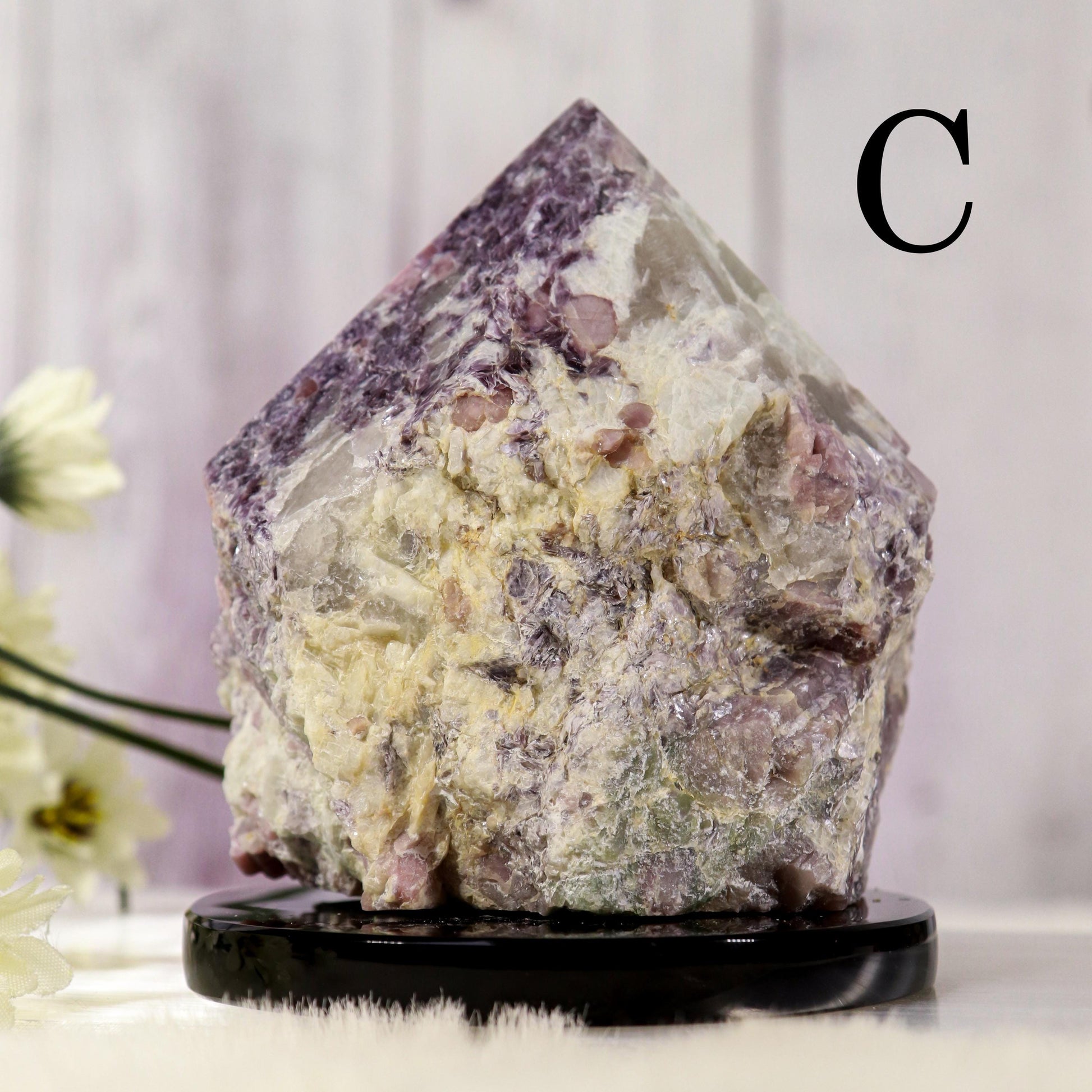 Lepidolite Base Cut Points, Ethically Sourced, Anxiety Reliever, Inner Peace and Guidance - PICK YOUR OWN