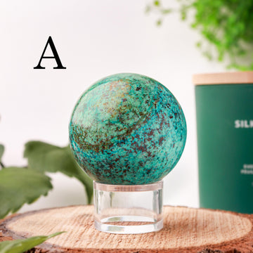 Natural Chrysocolla Spheres, Ethically Sourced, Mothers Day Gift - PICK YOUR OWN