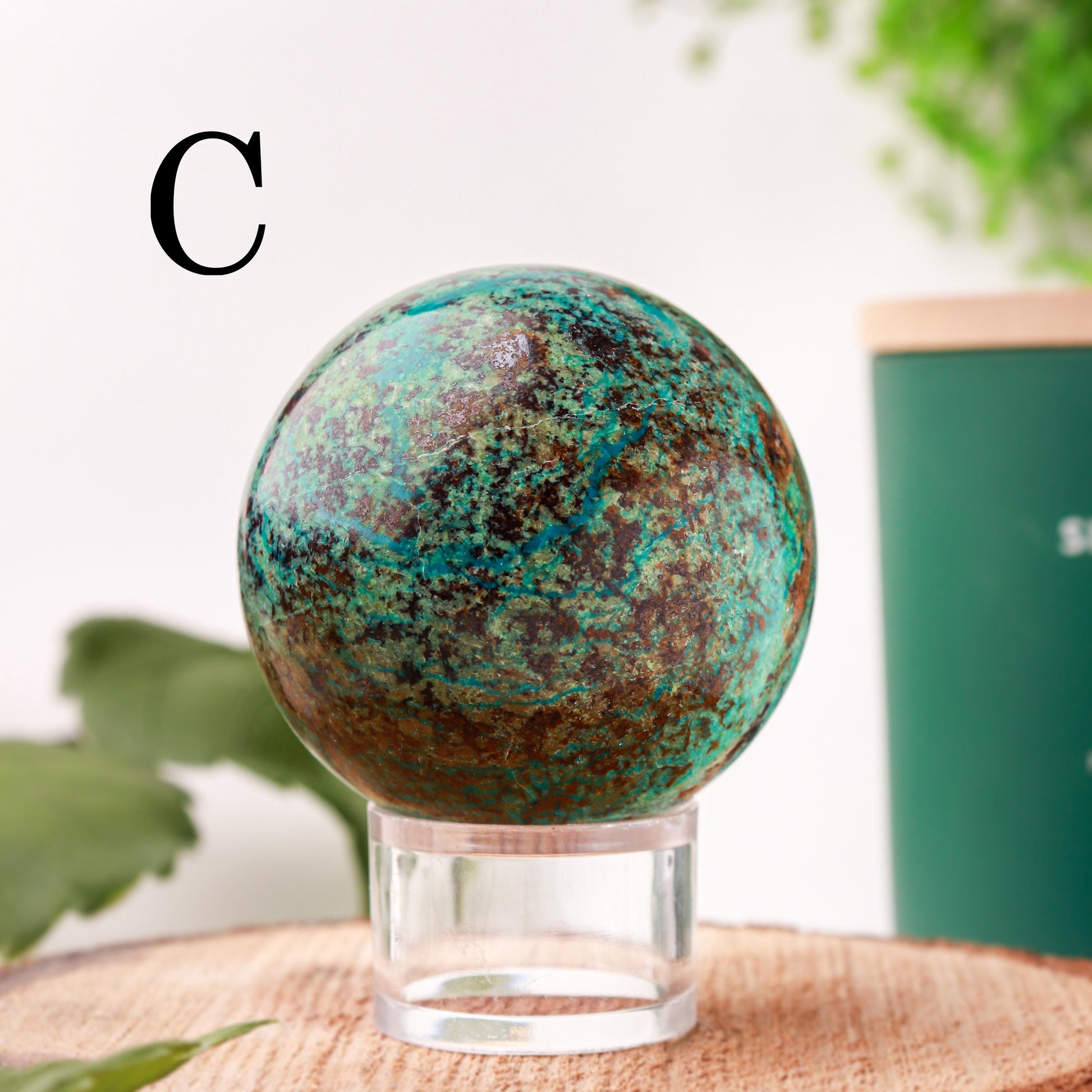 Natural Chrysocolla Spheres, Ethically Sourced, Mothers Day Gift - PICK YOUR OWN