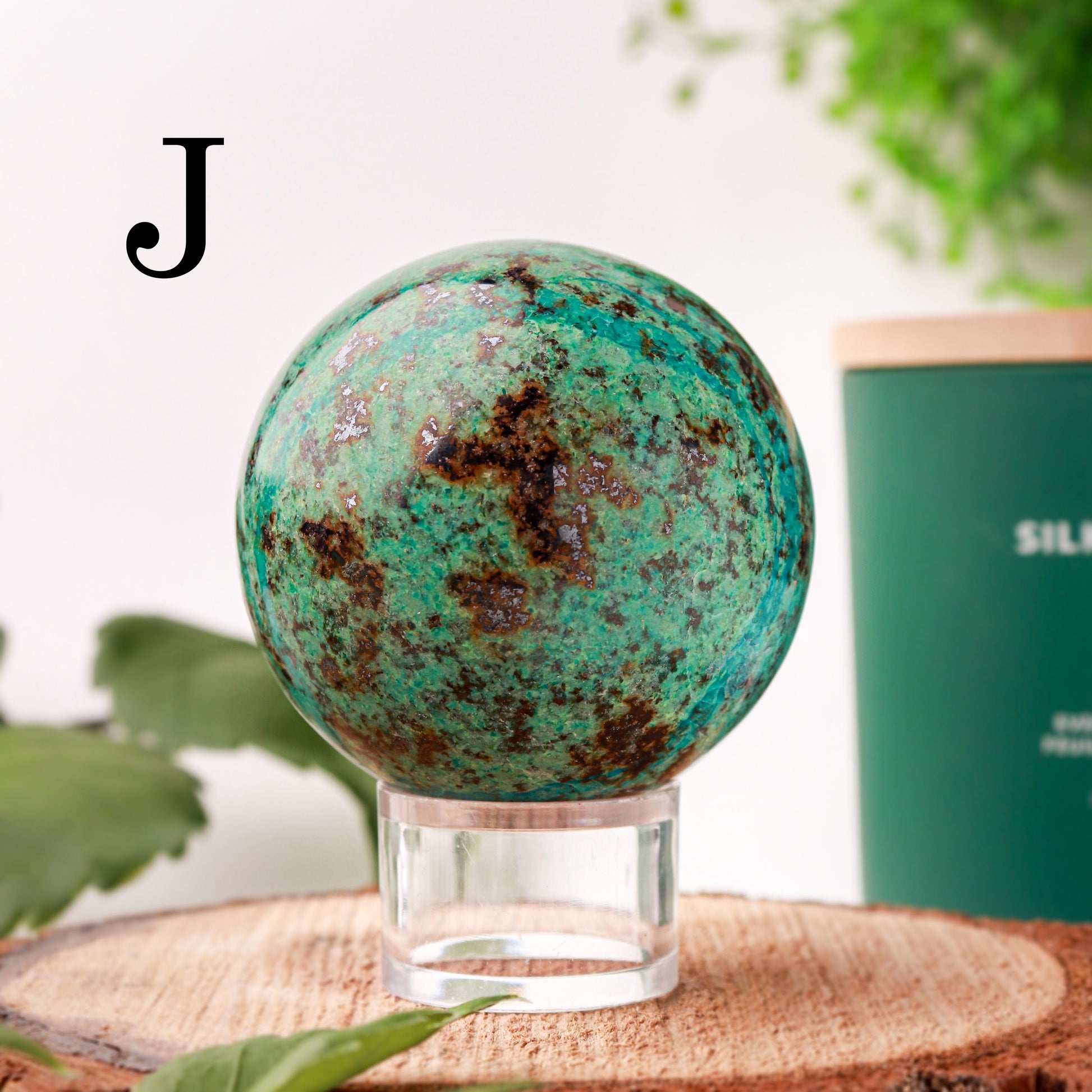 Natural Chrysocolla Spheres, Ethically Sourced, Mothers Day Gift - PICK YOUR OWN