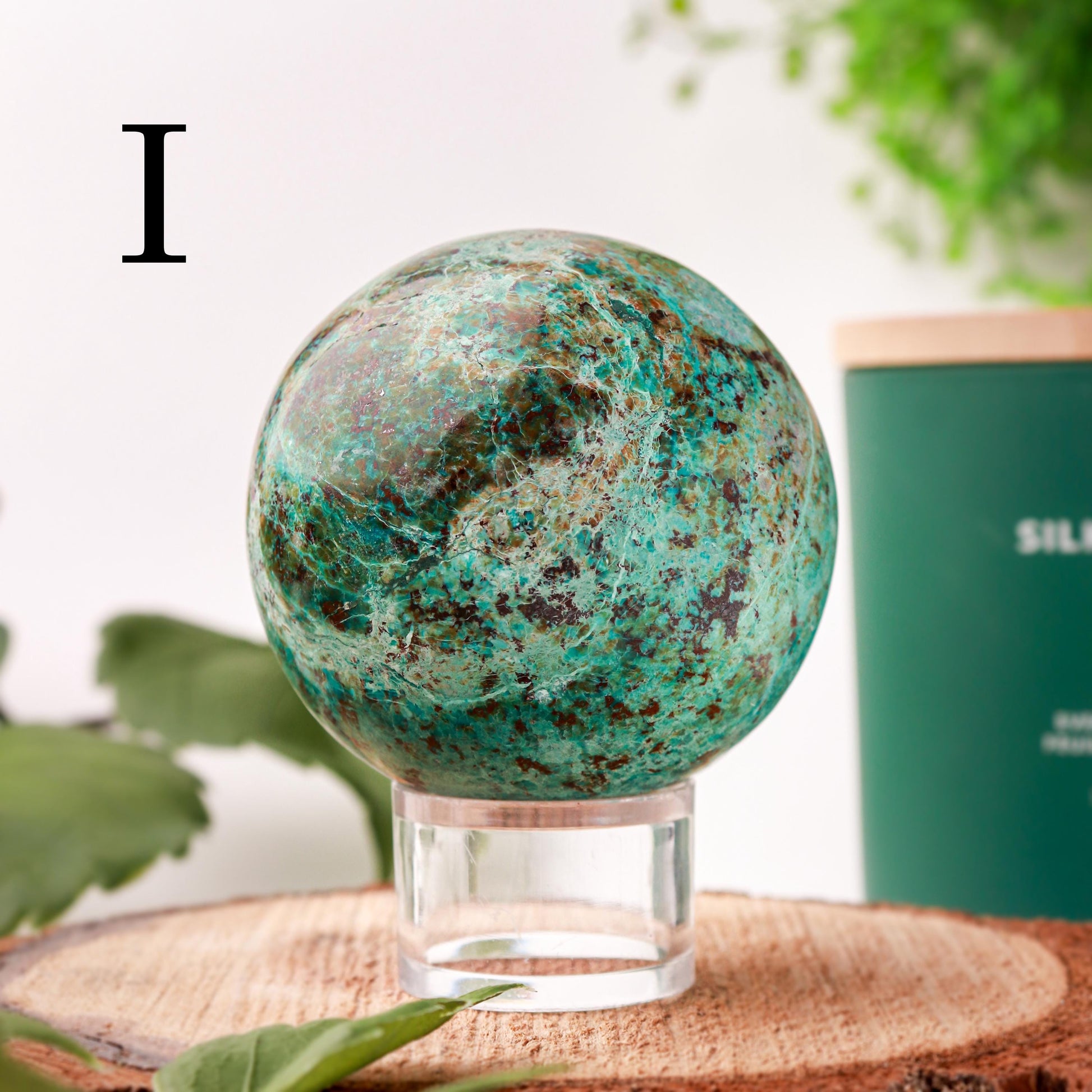 Natural Chrysocolla Spheres, Ethically Sourced, Mothers Day Gift - PICK YOUR OWN