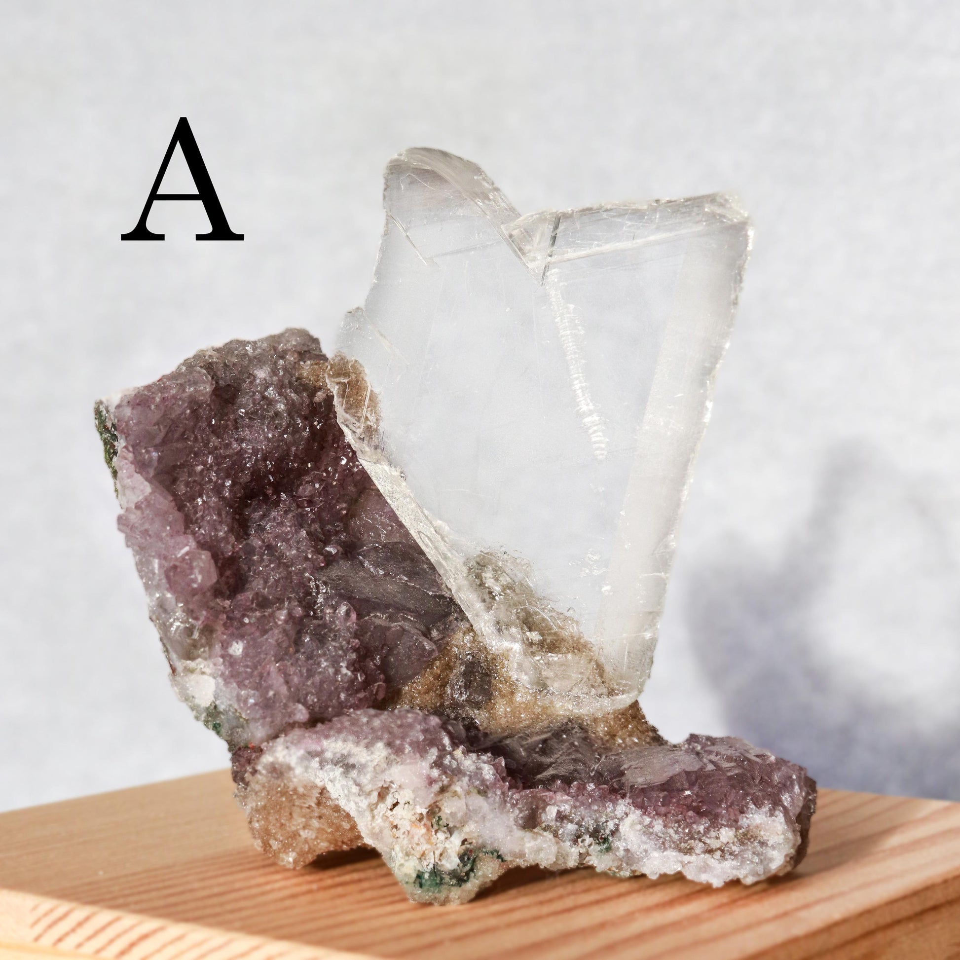 Amethyst and Calcite Specimen, Rare Crystal Formation, Ethically Sourced- Pick our Own