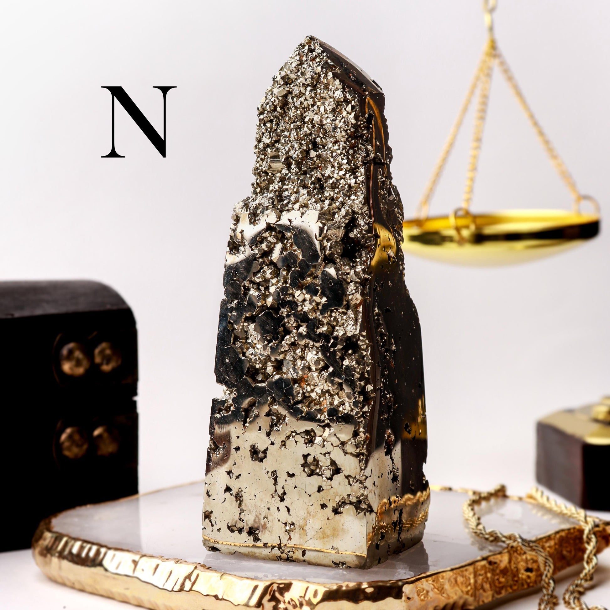 Natural Pyrite Towers, Ethically Sourced, Abundance and Prosperity - PICK YOUR OWN