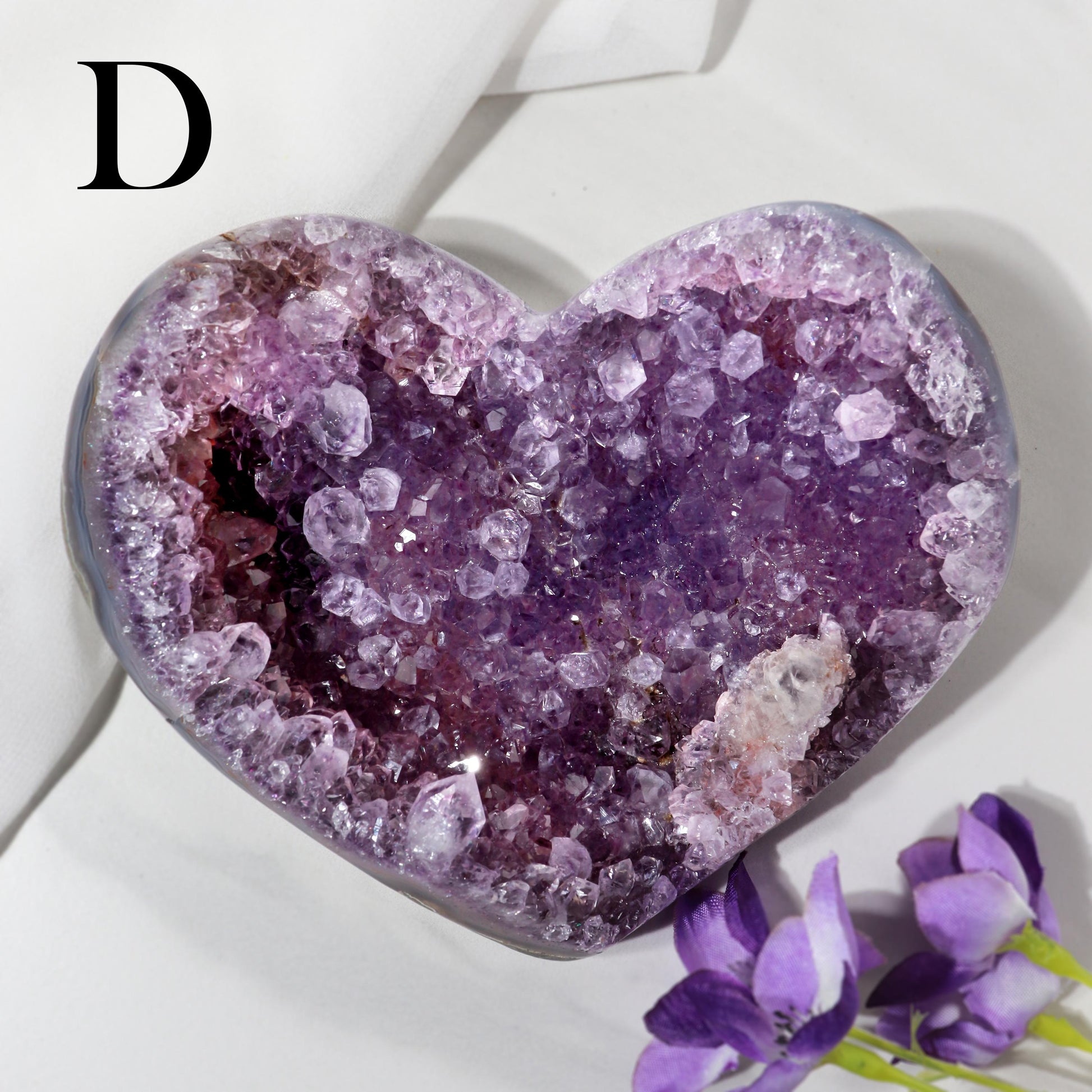 Amethyst Hearts, Ethically Sourced, Heart Shaped Gemstones, Home Decor, February Birthstone - PICK YOUR OWN