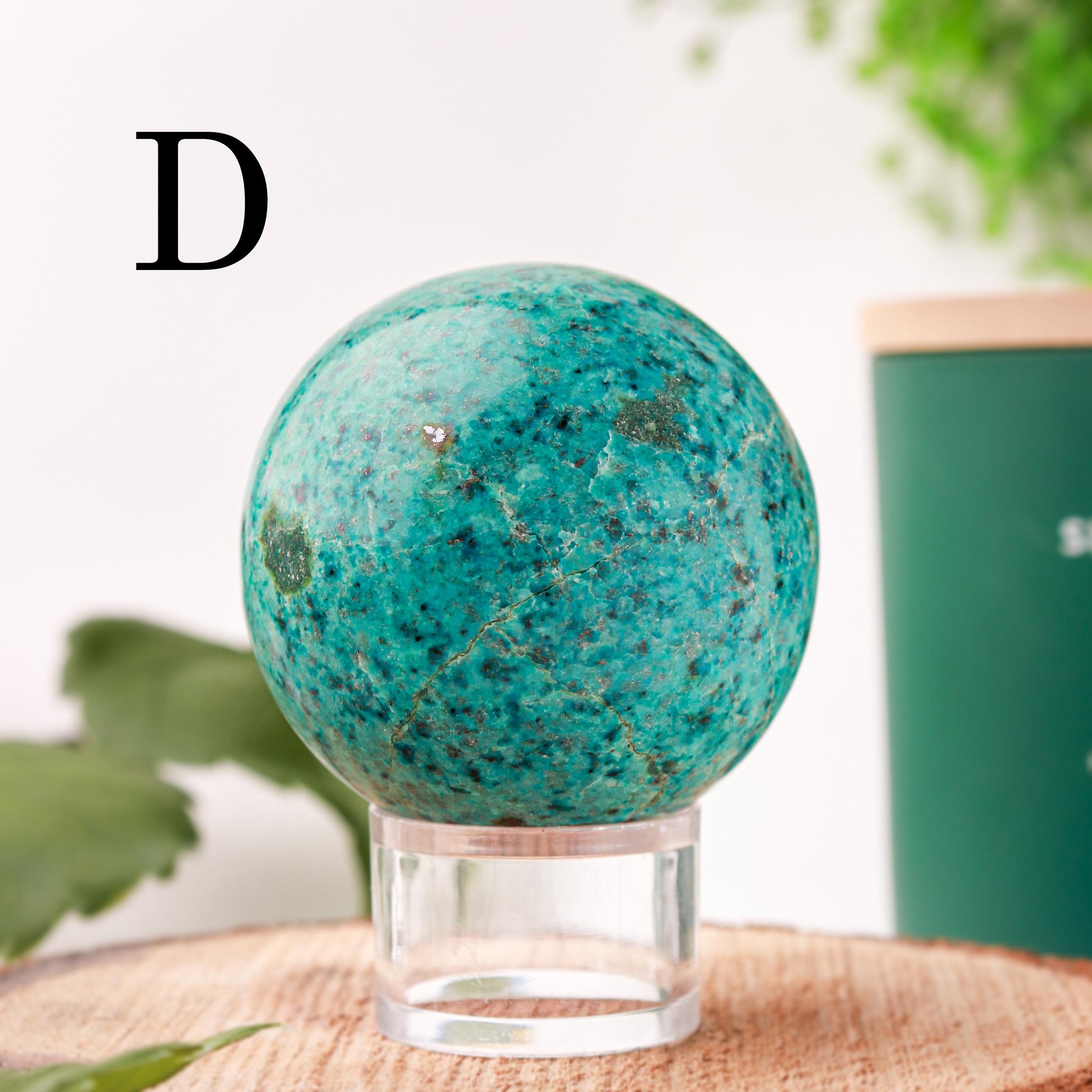 Natural Chrysocolla Spheres, Ethically Sourced, Mothers Day Gift - PICK YOUR OWN