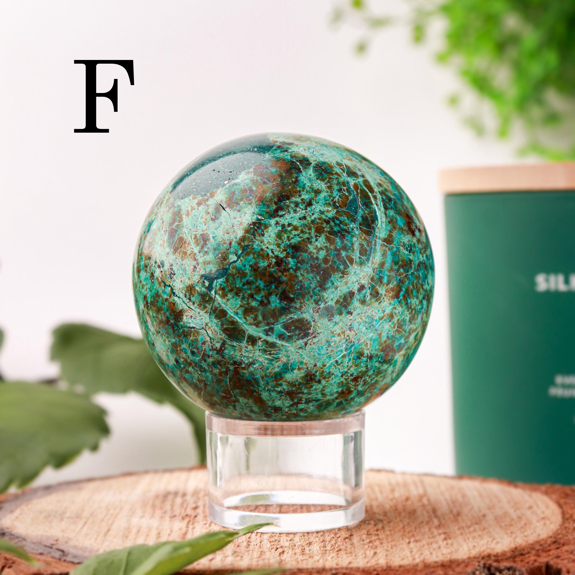 Natural Chrysocolla Spheres, Ethically Sourced, Mothers Day Gift - PICK YOUR OWN