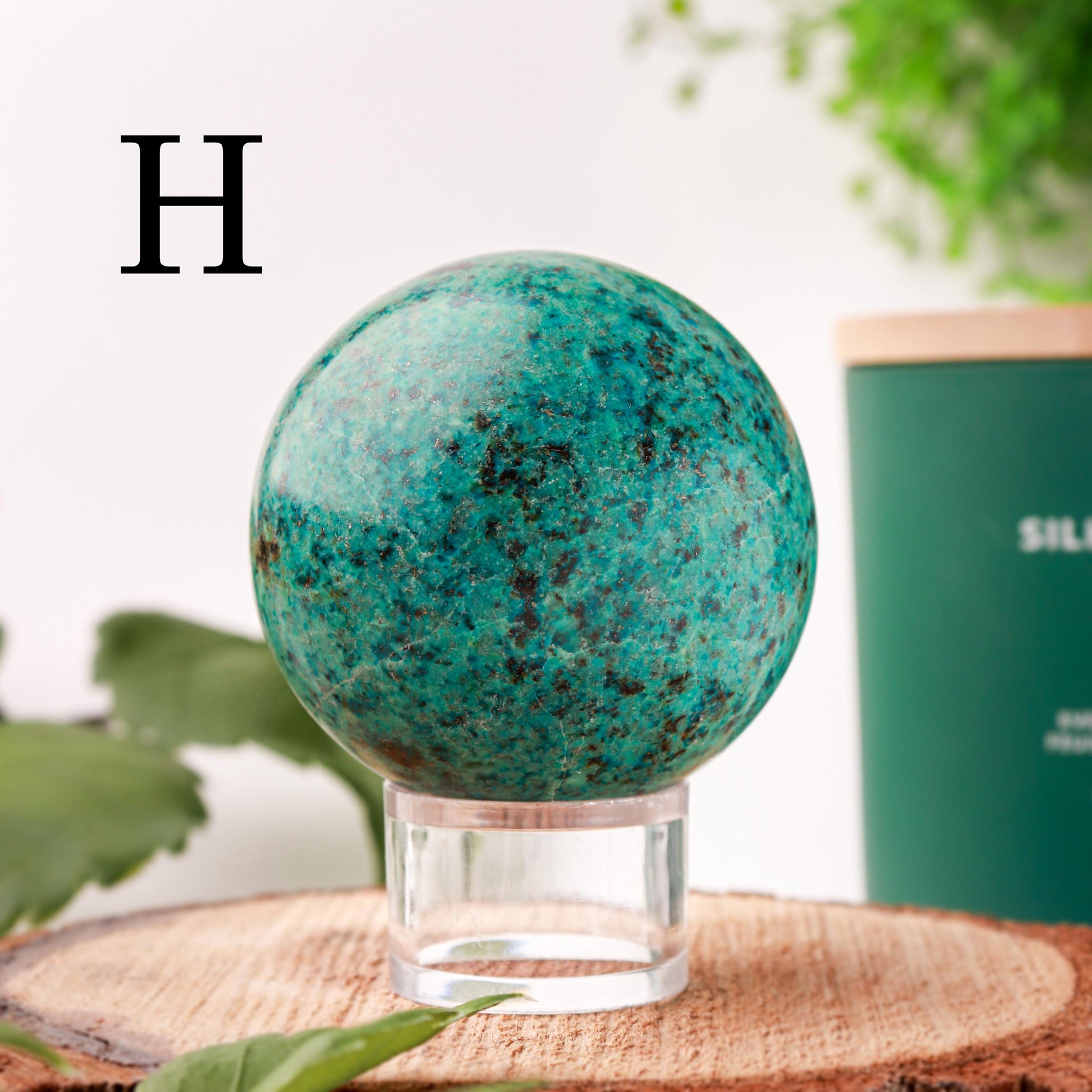 Natural Chrysocolla Spheres, Ethically Sourced, Mothers Day Gift - PICK YOUR OWN