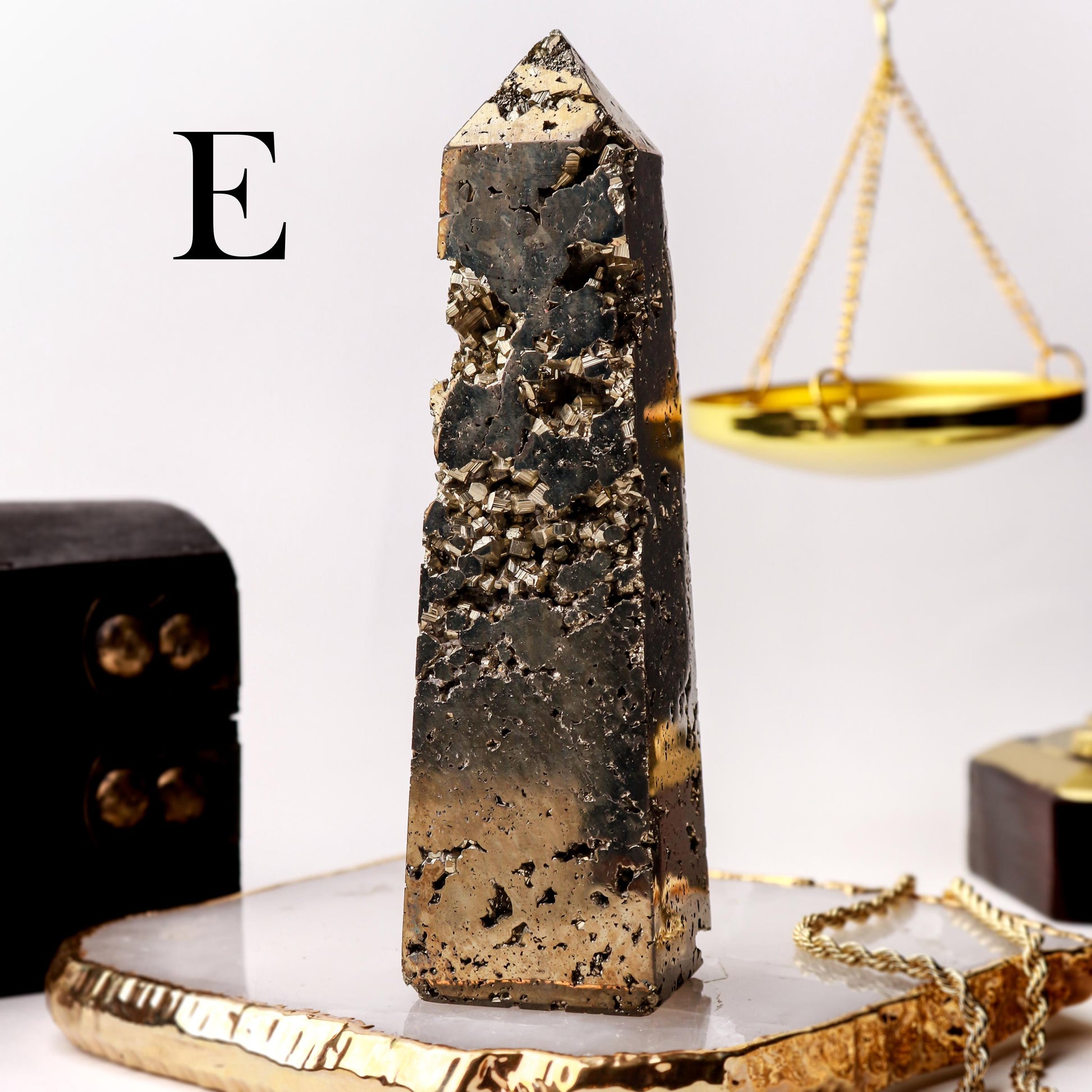 Natural Pyrite Towers, Ethically Sourced, Abundance and Prosperity - PICK YOUR OWN