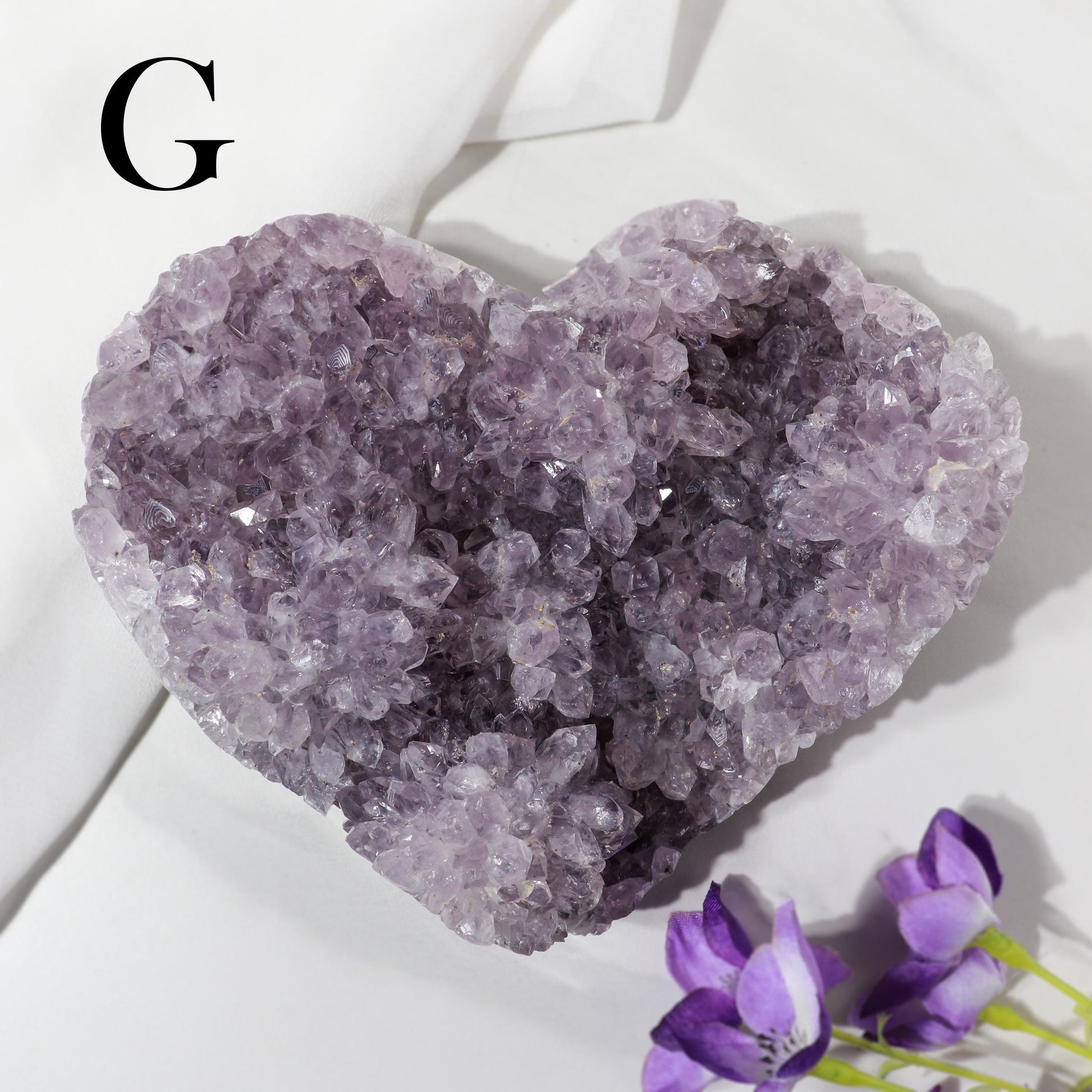 Amethyst Hearts, Ethically Sourced, Heart Shaped Gemstones, Home Decor, February Birthstone - PICK YOUR OWN