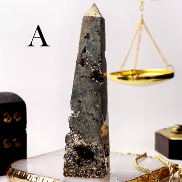 Natural Pyrite Towers, Ethically Sourced, Abundance and Prosperity - PICK YOUR OWN